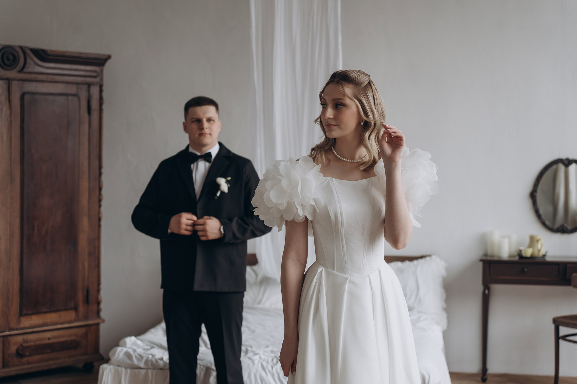 Свадебная фотосессия в студии. Свадебный и репортажный фотограф в Ярославле Евгений Сальников