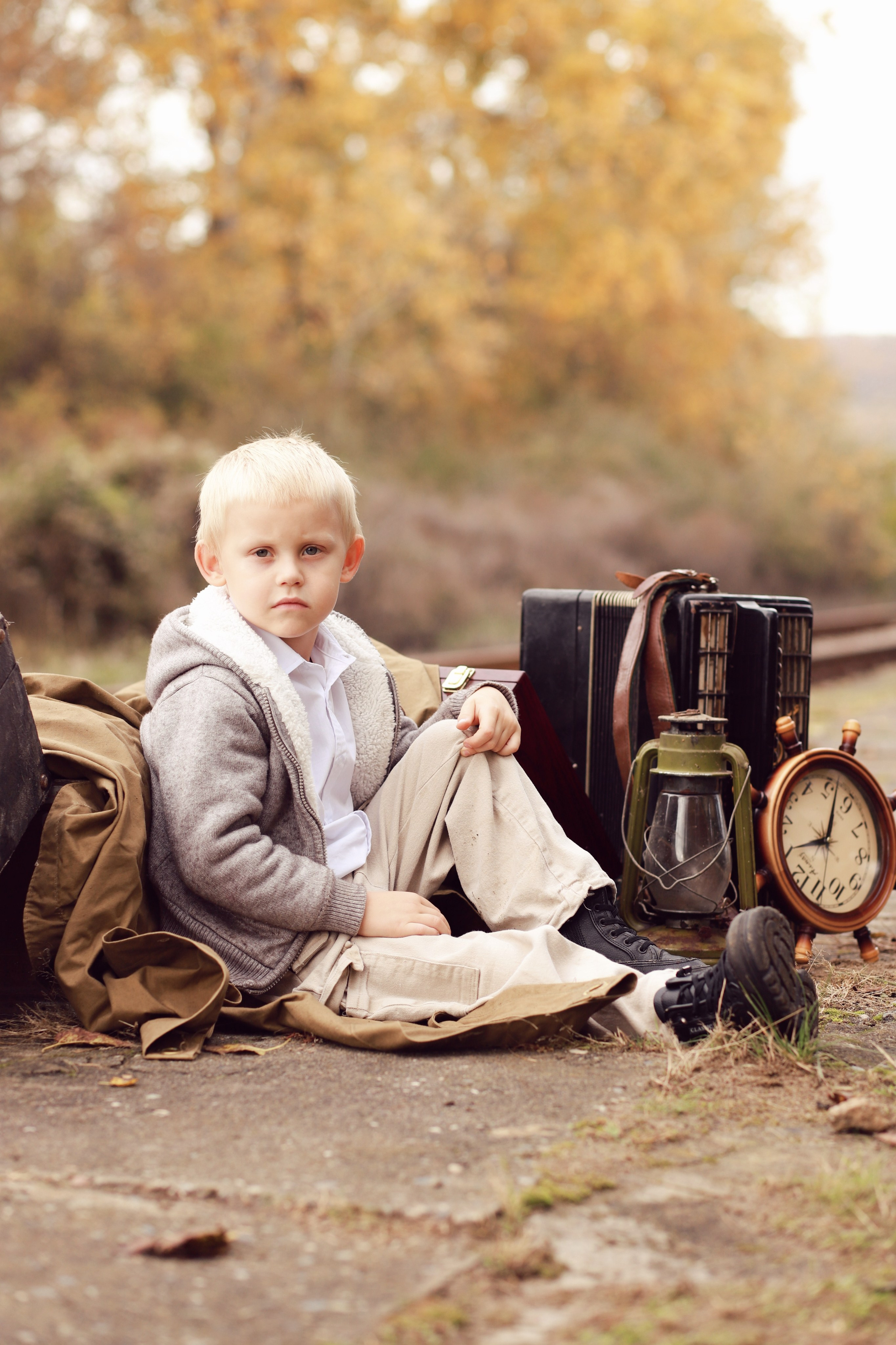 Детская фотосессия «Дорога дальняя». Детский взгляд с Ольгой Мязиной / Детский фотограф / г. Майкоп / ЮФО