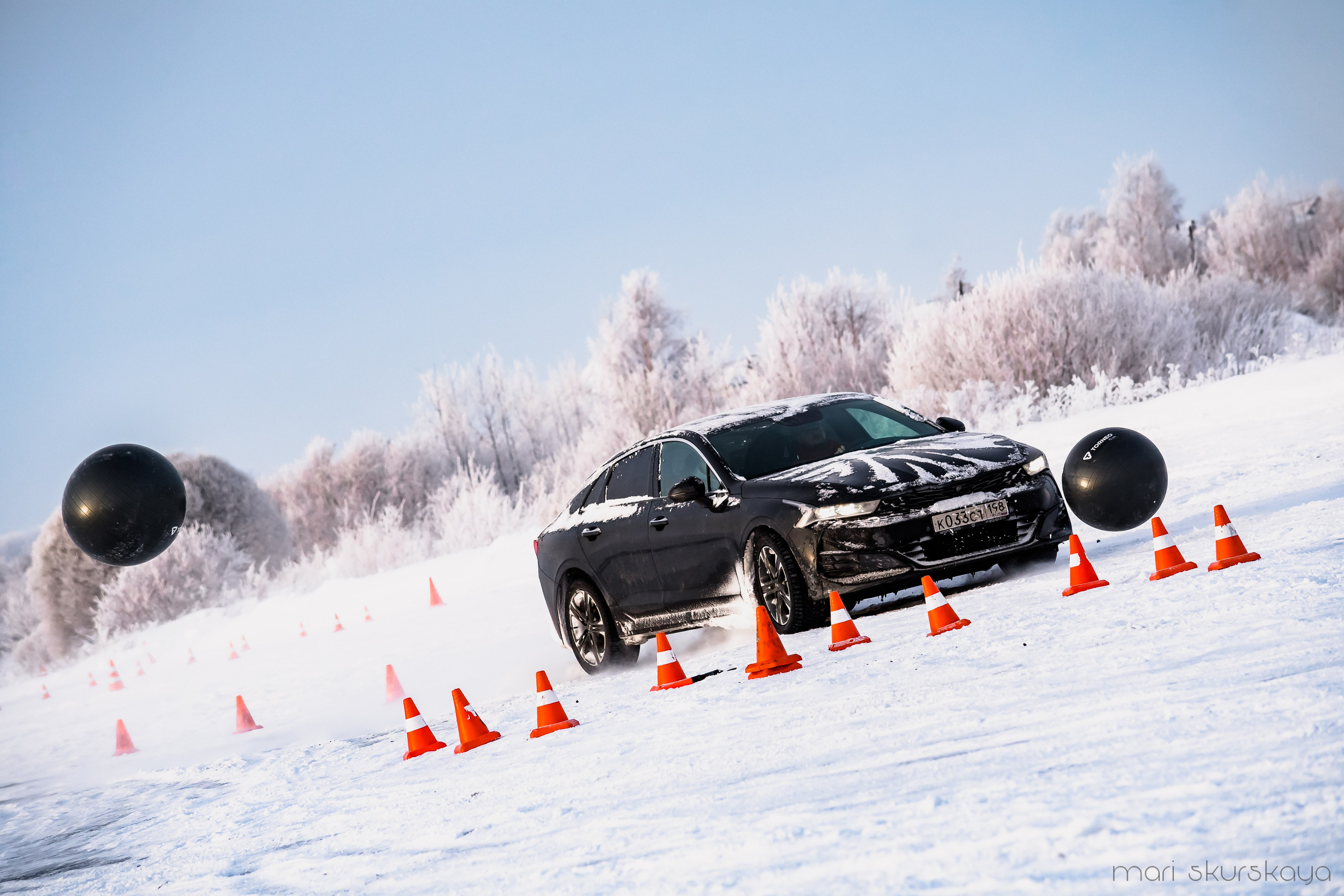Контраварийная практика вождения автомобиля. Мотофотограф в Санкт-Петербурге Мария Скурская