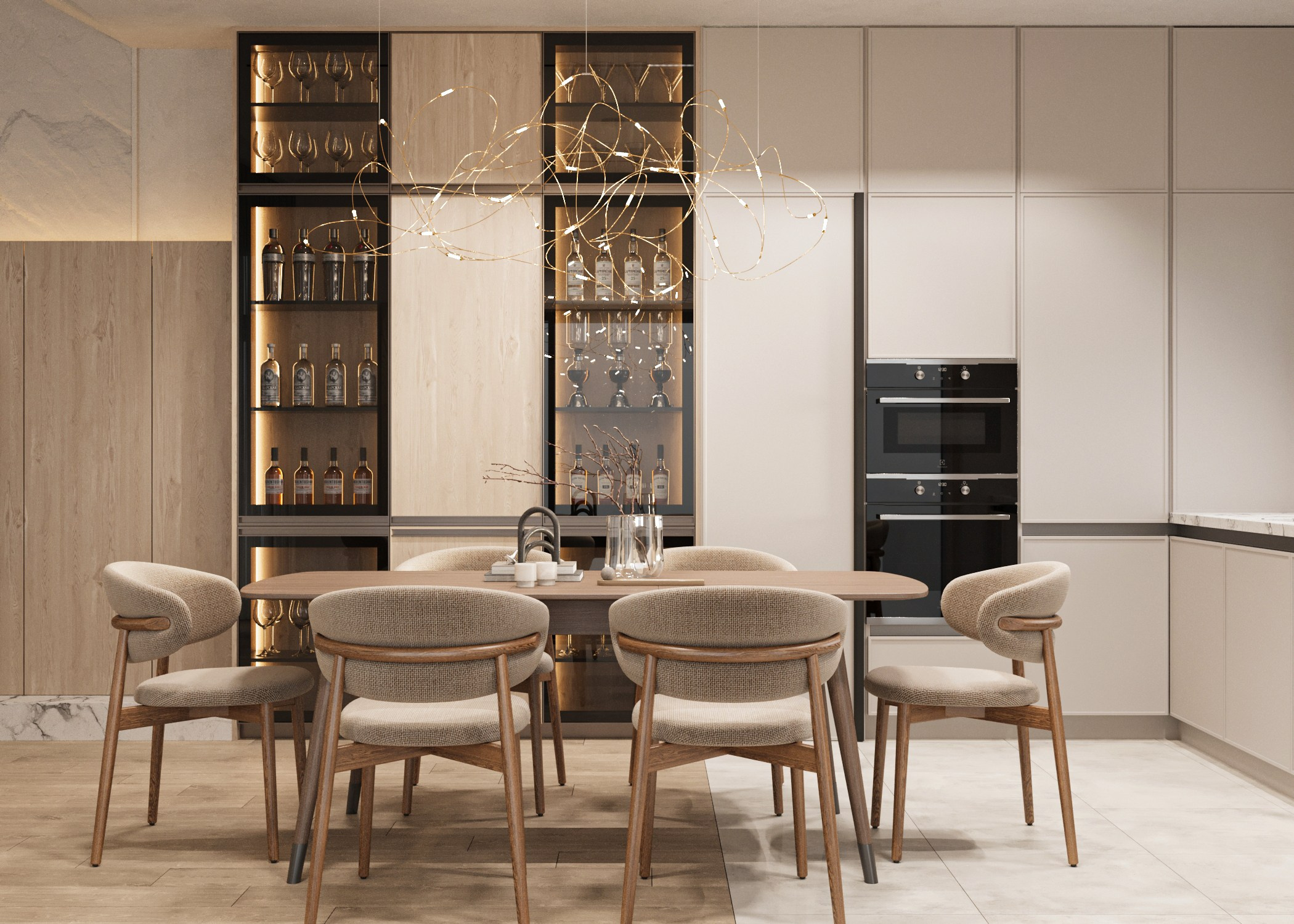 Дизайн дома в коттеджном поселке Большая вода — 150 м², 2023. Расим Селяметов — дизайн интерьера в Крыму