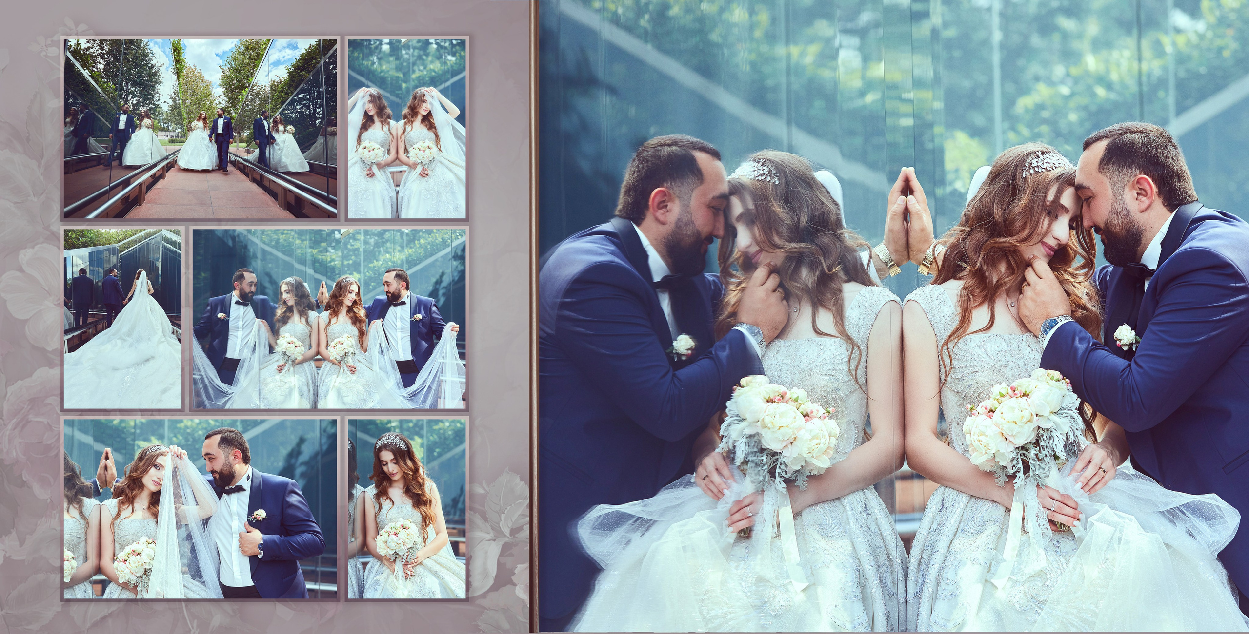 Свадебная фотокнига. Фотограф Кирсанова Наталия. Фотохудожник Наталия Кирсанова