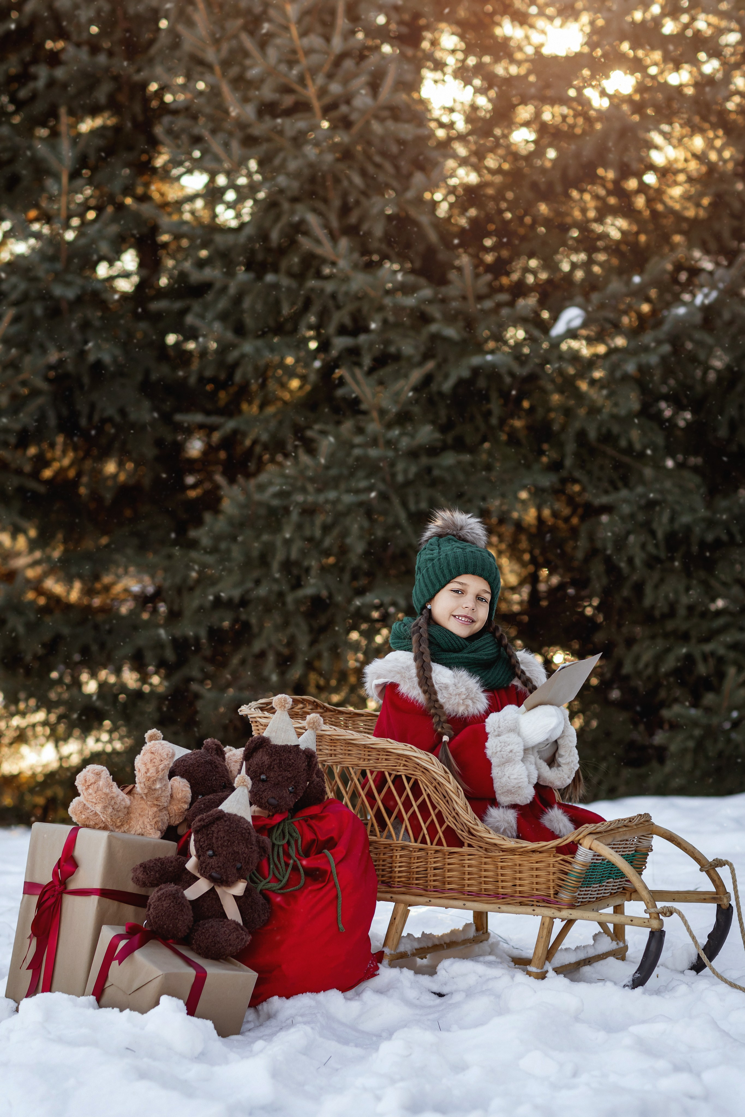 Зимняя истории Дарины. Детский и семейный фотограф Елена Воропаева