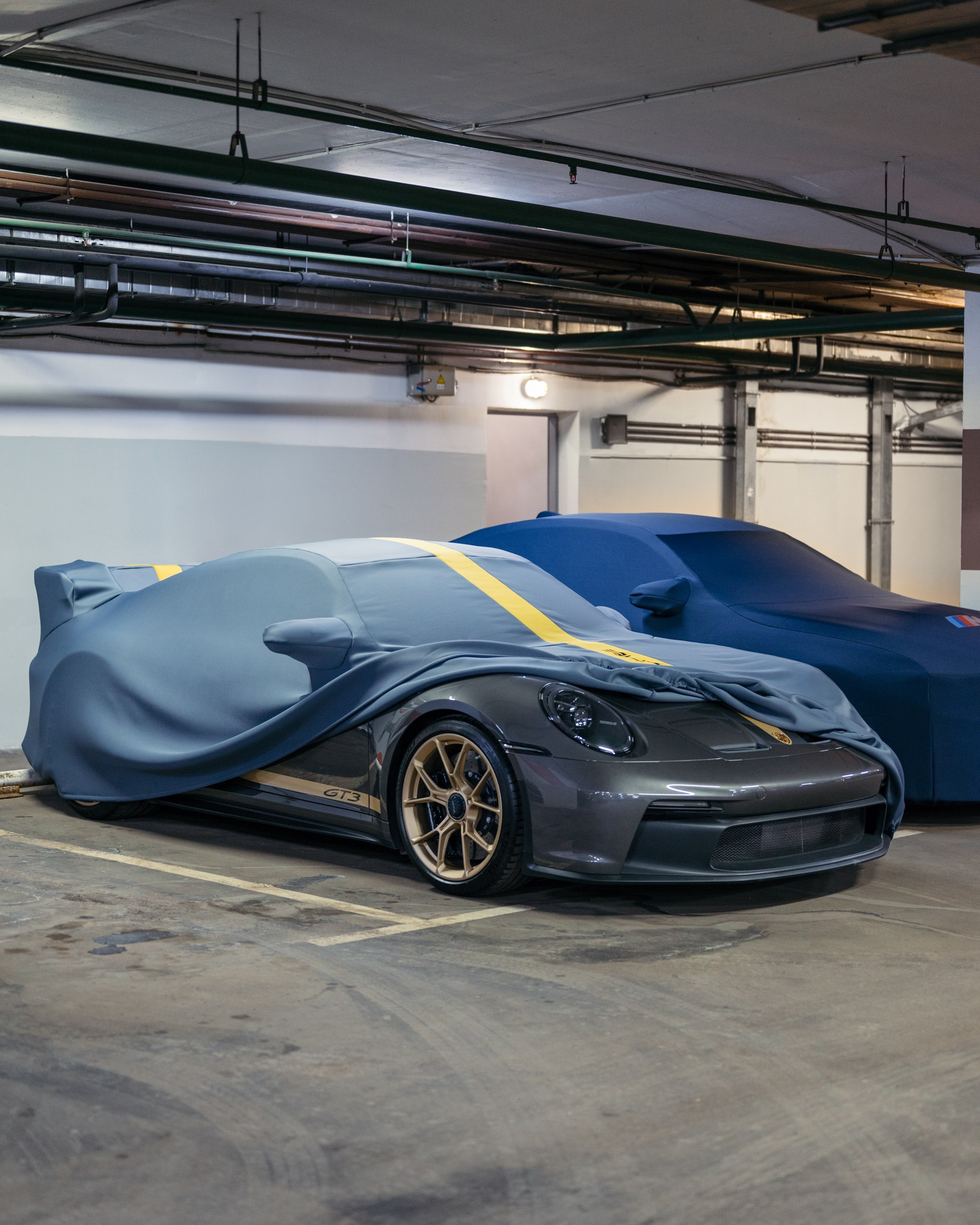 Porsche GT3 и BMW M4 чехлы для гаражного хранения. DeLorein