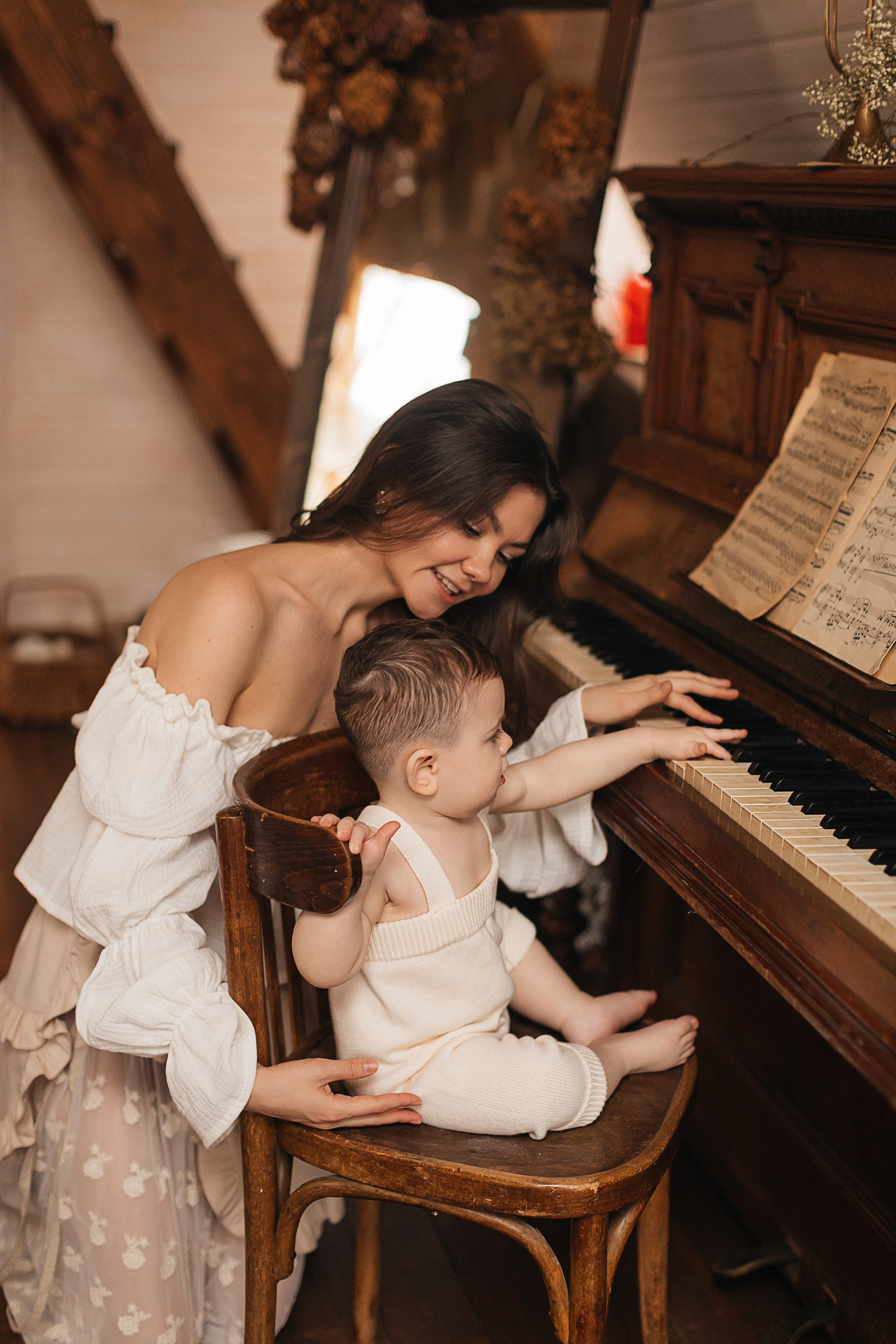 Нежность, мама и малыш. Фотограф Москва