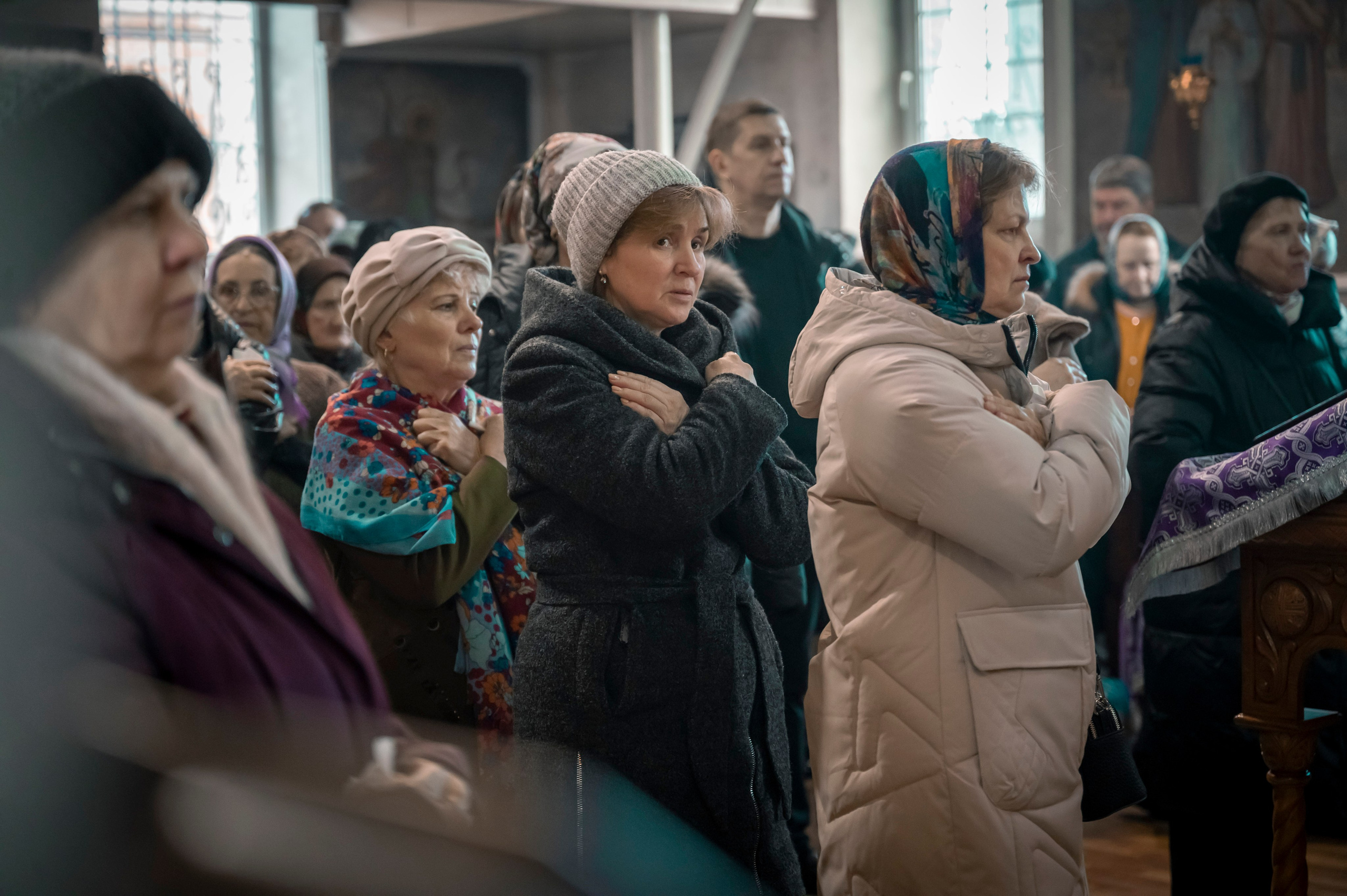 Никольский храм, г. Зерноград. Торжество Православия. Антон и Татьяна Денисенко — В храме