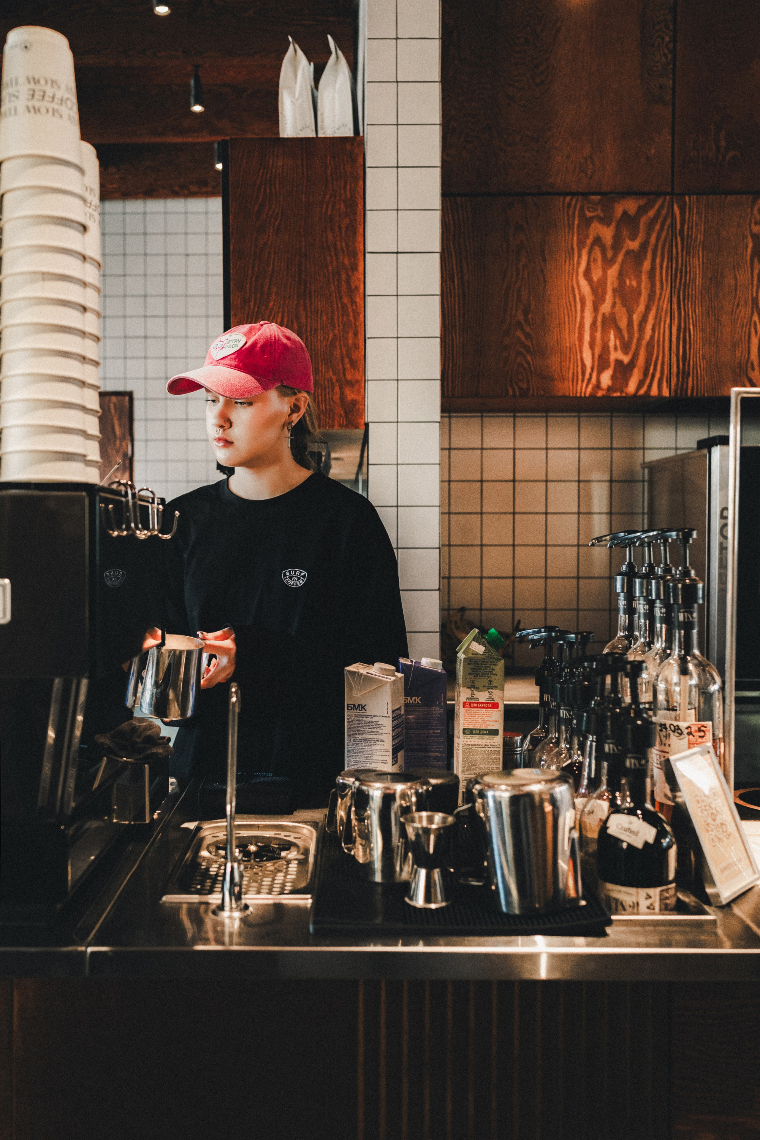 Фотосъёмка для сети кофеен Surf Coffee. Фотограф Илья К. в Москве