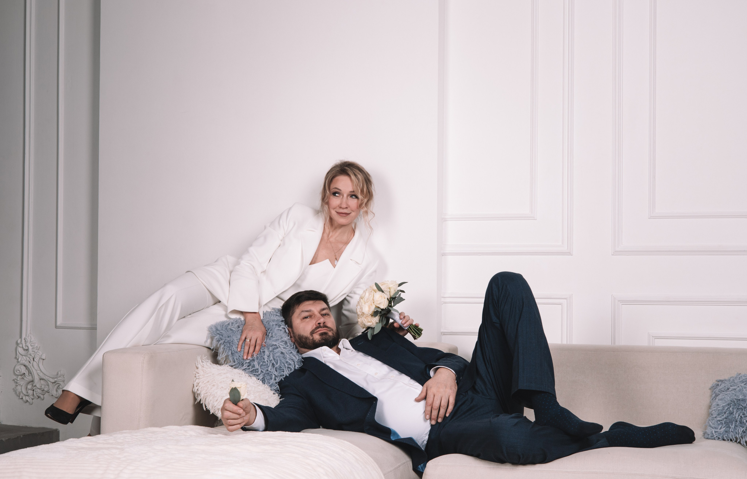 Новогодняя фотосессия прекрасной семьи