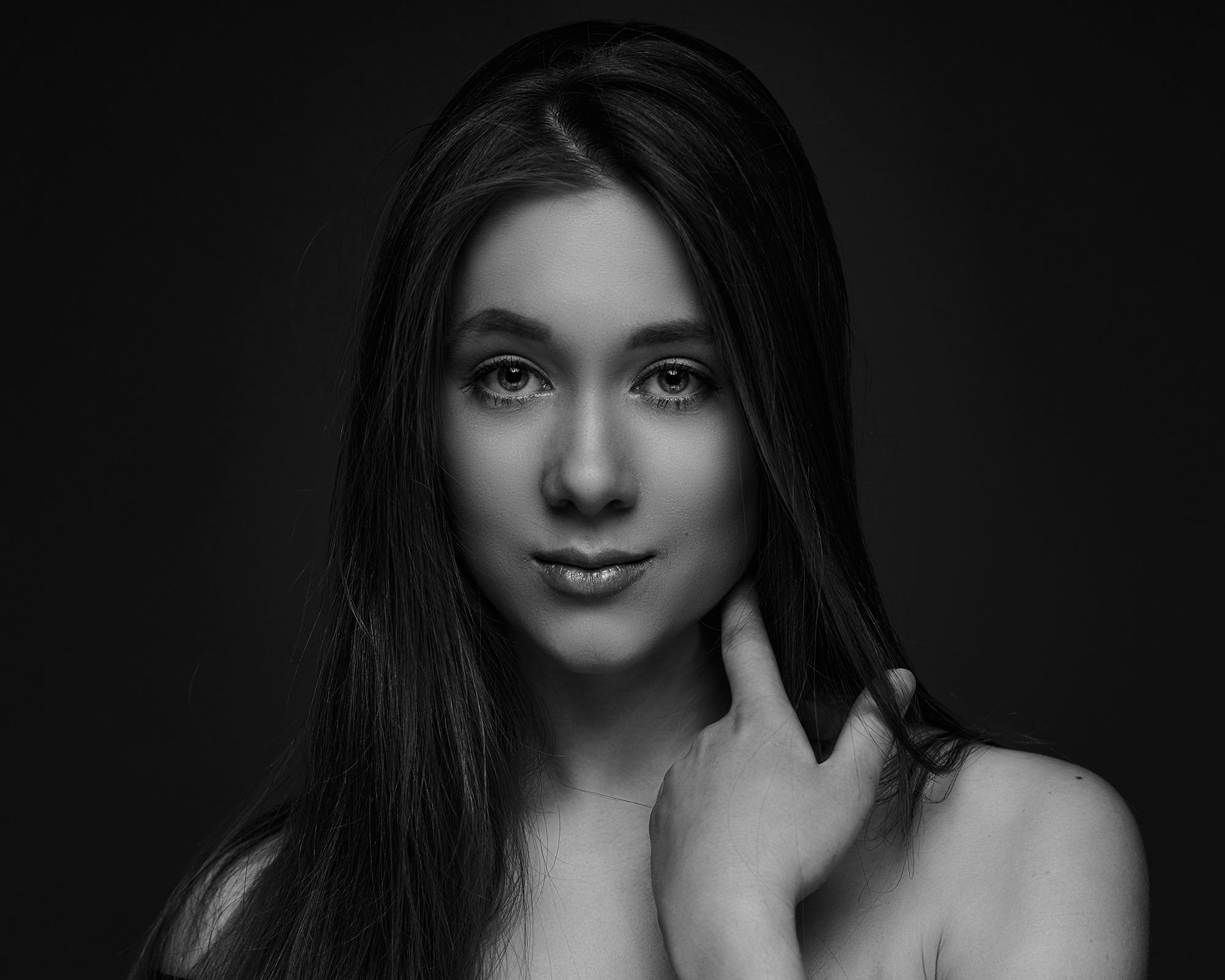 черно белая фотосессия девушки, фотограф спб