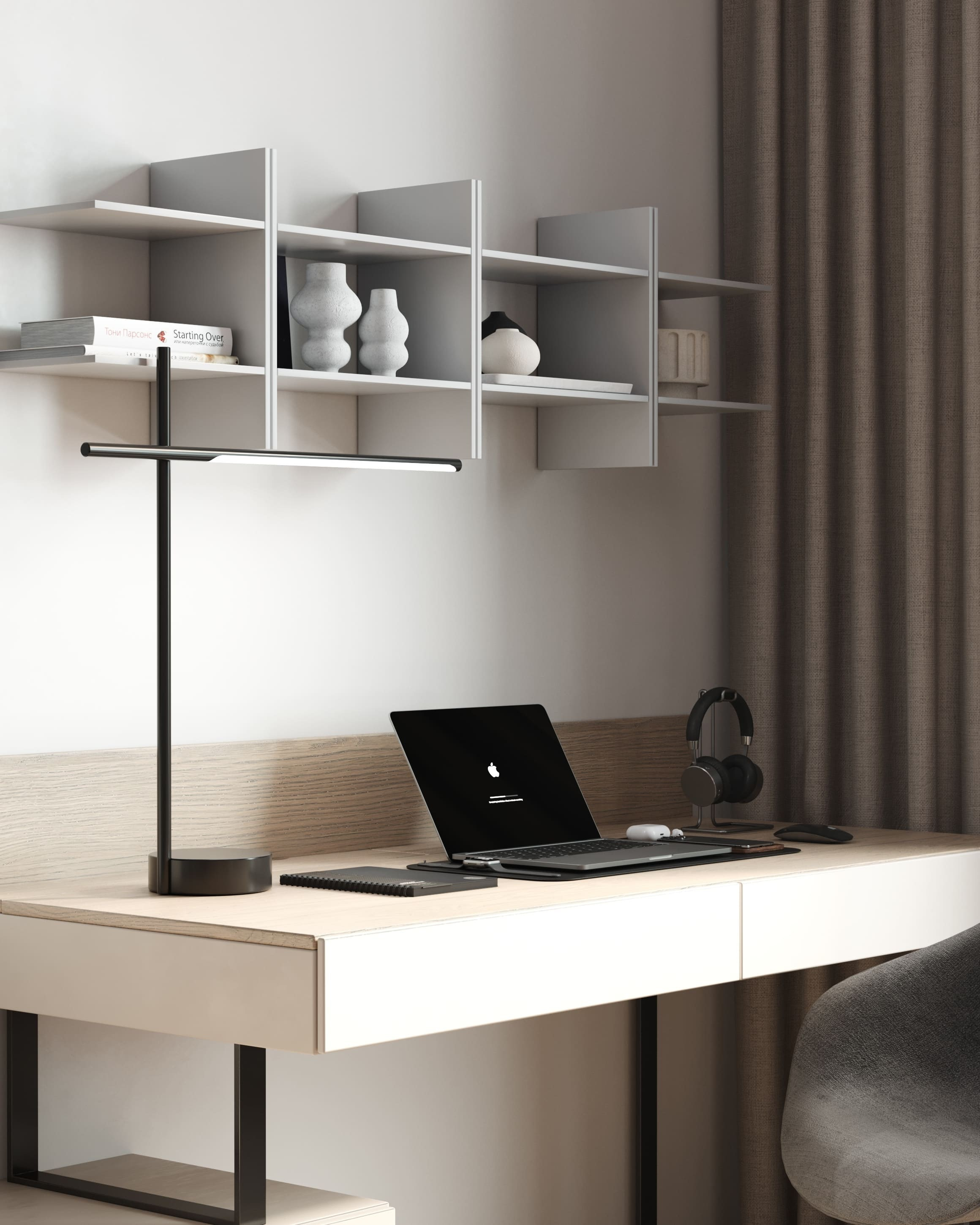 Light minimalistic interior 1. Cg artist Shchapov Dmitry