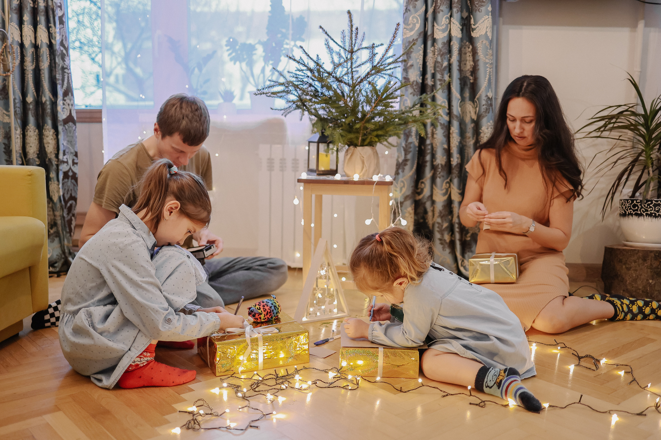 Новый год дома. Фотограф Алена Малинина в Санкт-Петербурге Пушкин Питер СПб Семейные и детские фотосессии