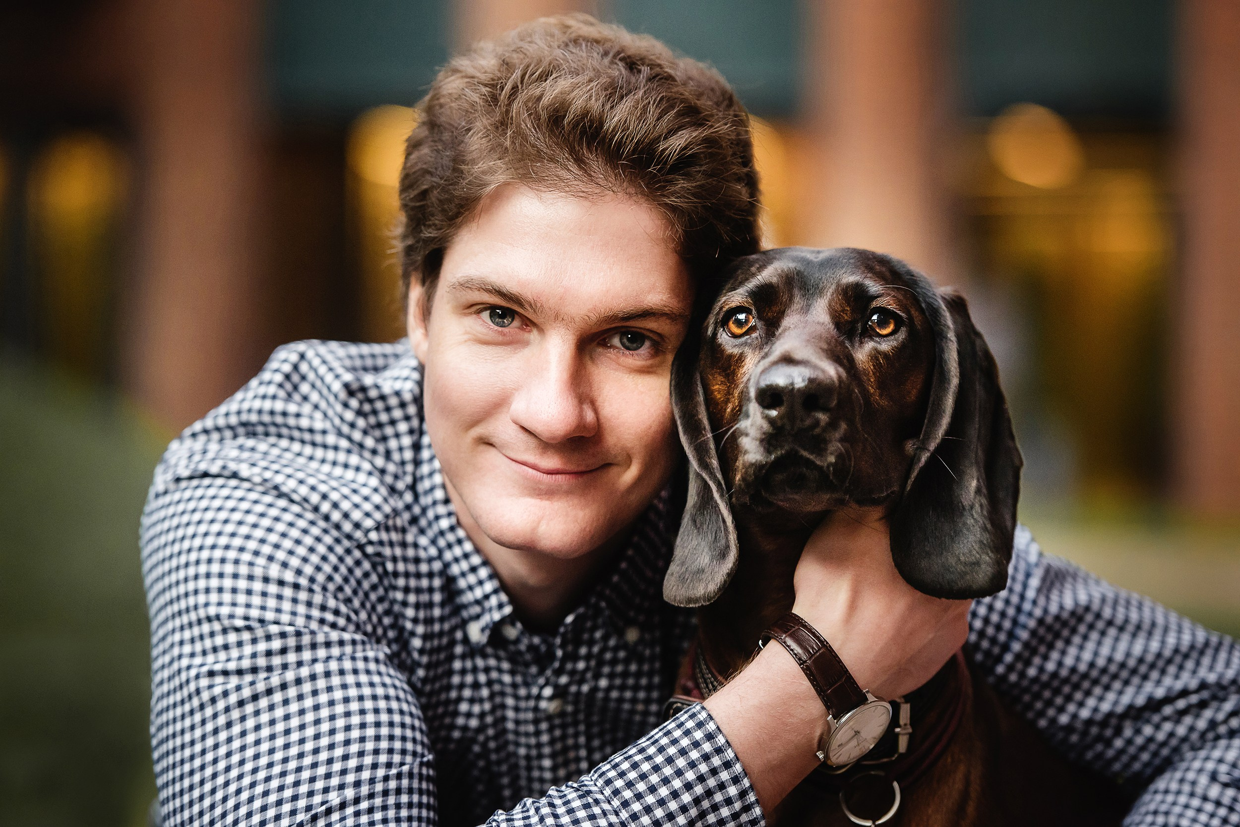 Катя, Дима и Дакота. Городская Love Story. Семейный Фотограф в Москве Ирина Хохлова