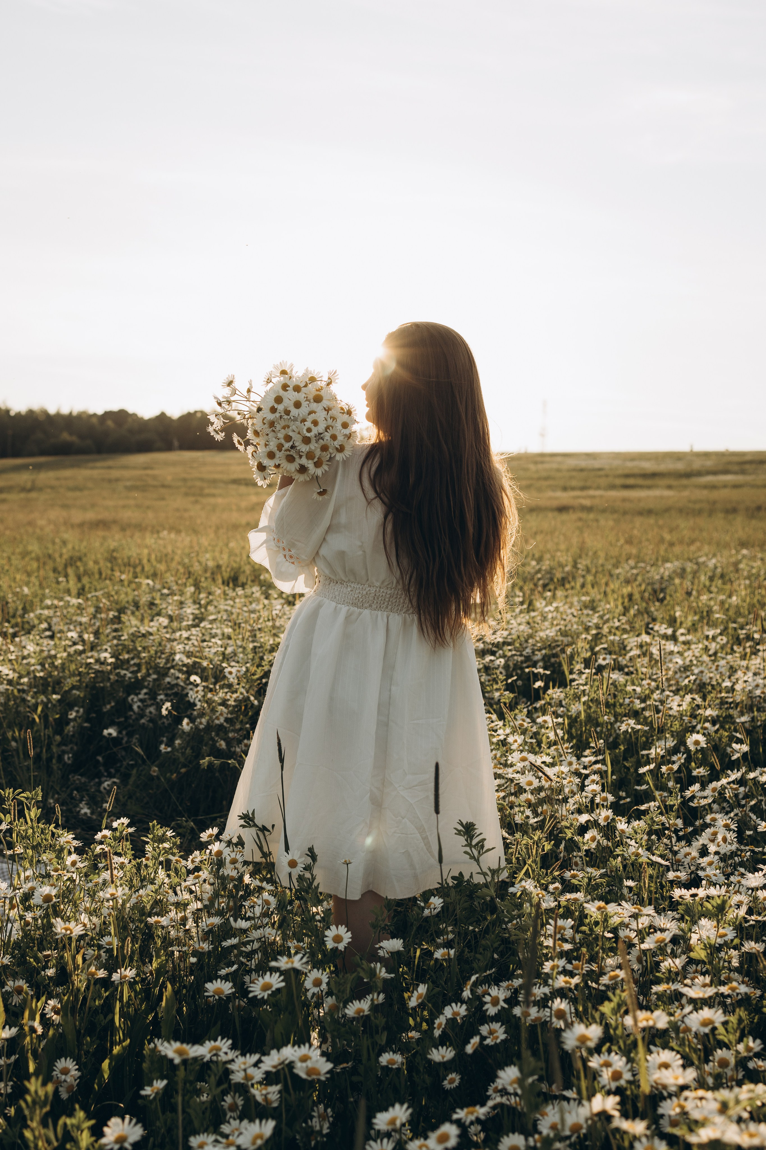 Маша и ромашки. Семейный фотограф в Москве Виктория Ястребинская