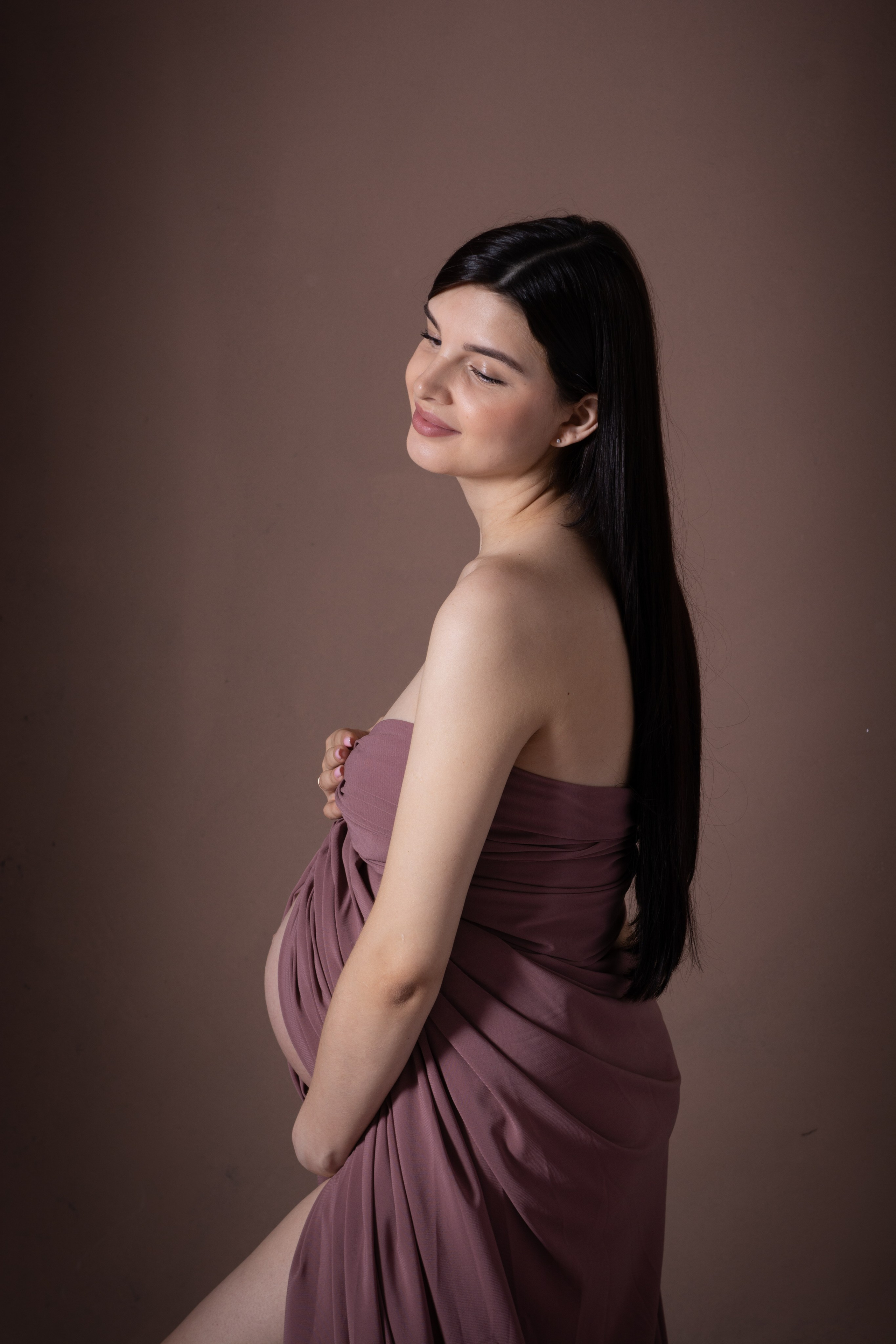 В тканях. Фотосессия беременности — Крылова Натали — Москва