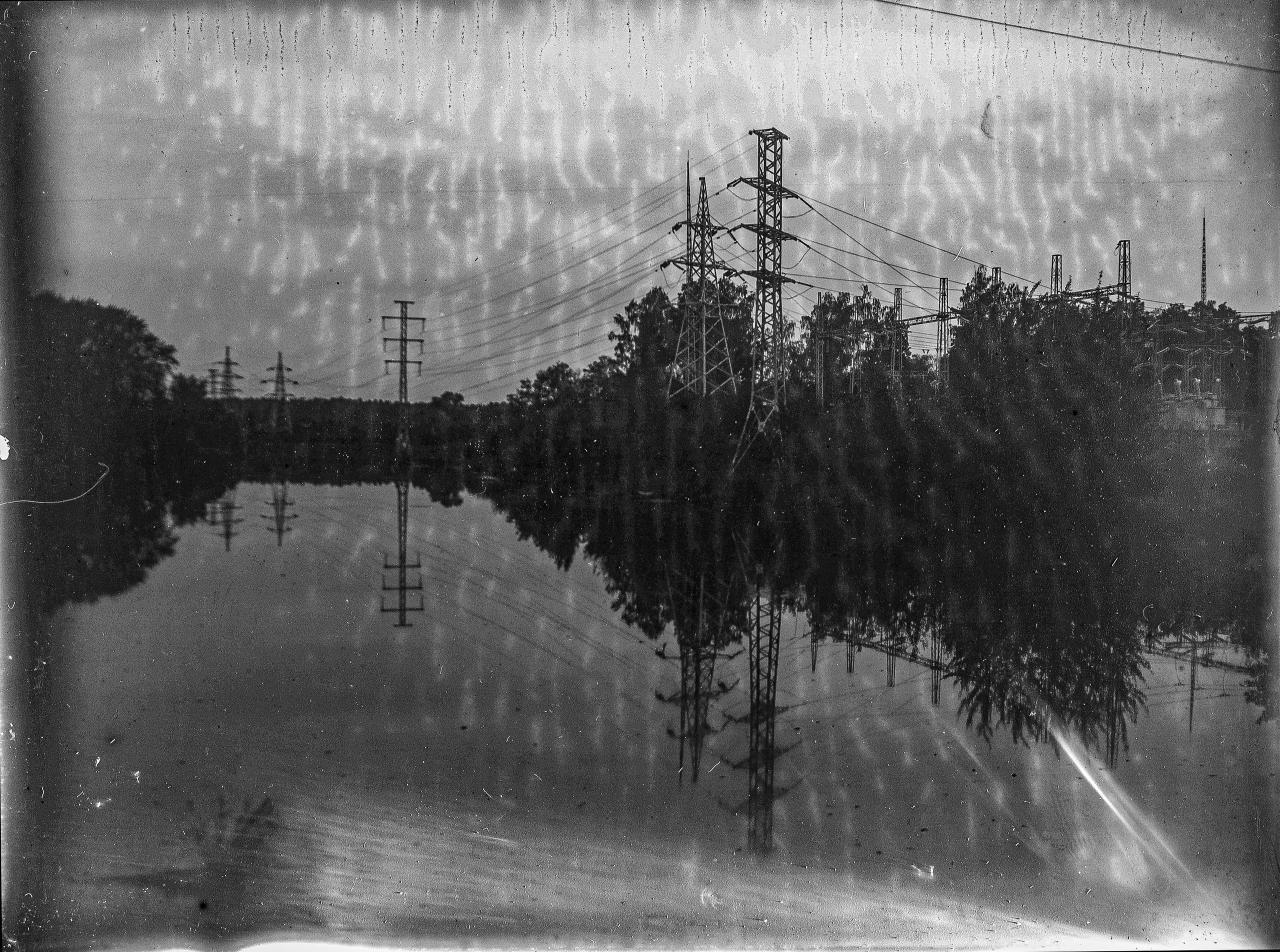 Glass plates. Darkroom aesthetics