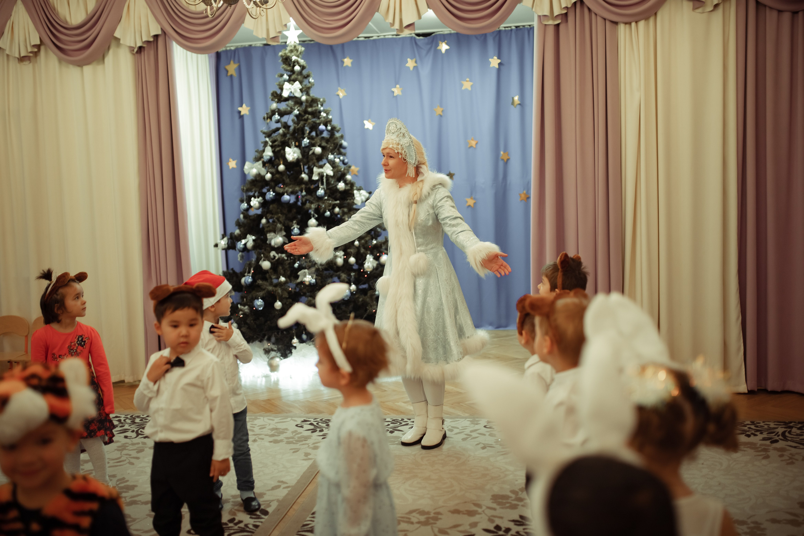Новогодний утренник в детском саду. Семейный и детский фотограф в Москве Дорогова Екатерина