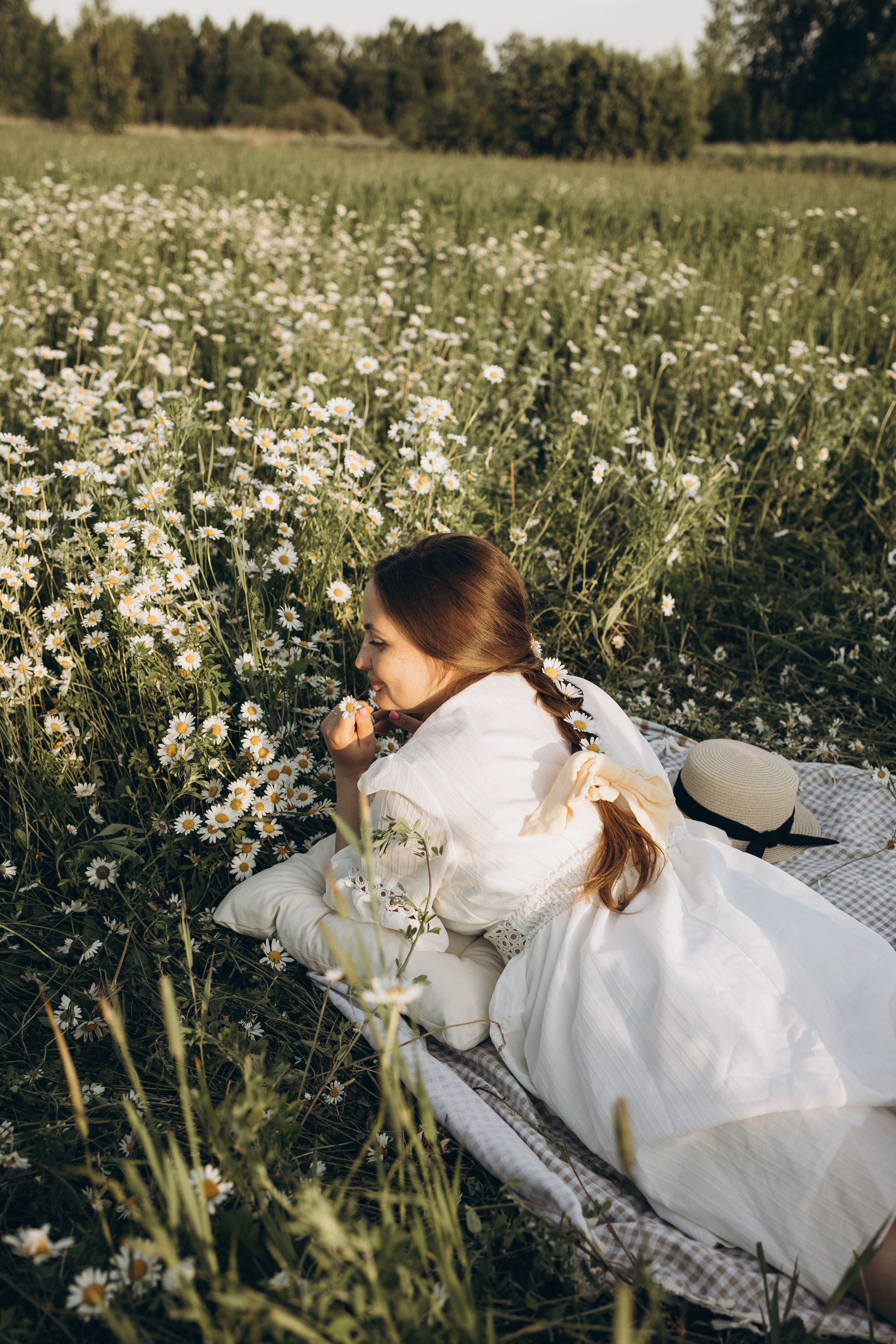 Маша и ромашки. Семейный фотограф в Москве Виктория Ястребинская