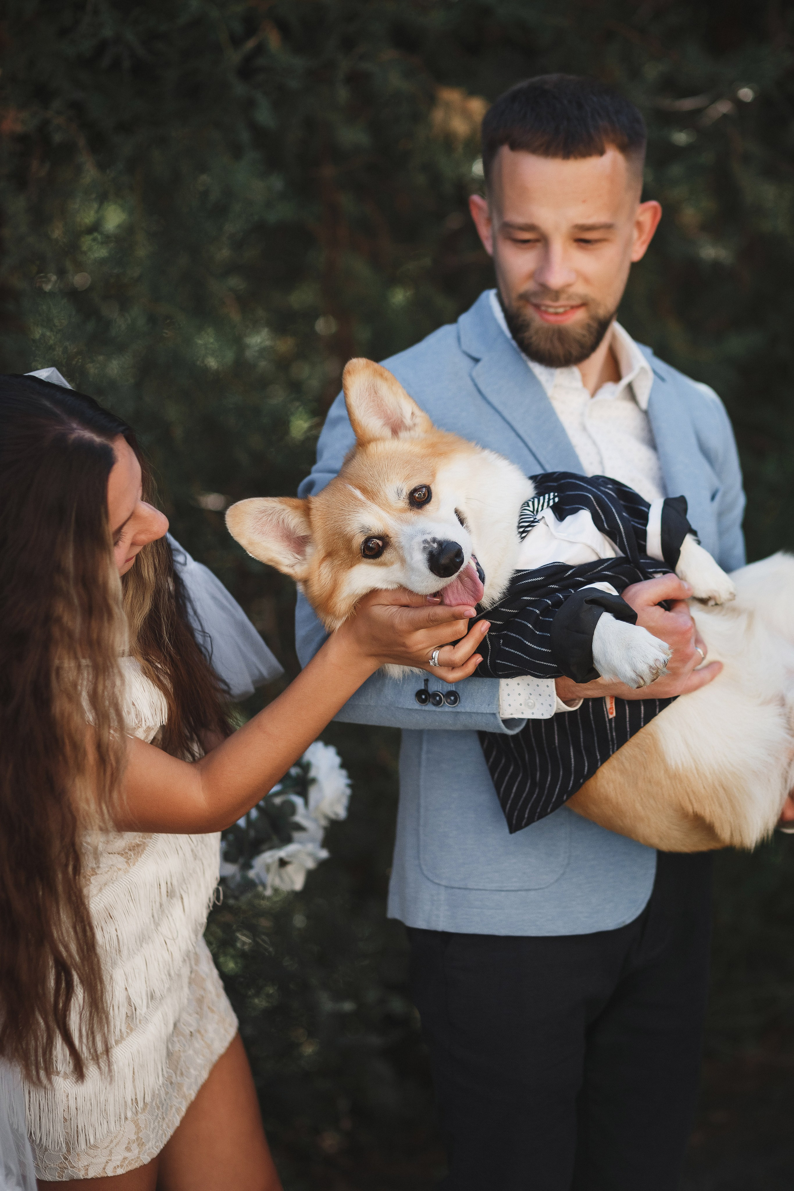 Фотосессия в Таганроге: Денис и Маша с их очаровательной собакой. Свадебный и семейный фотограф в Таганроге Бакарюк Антон