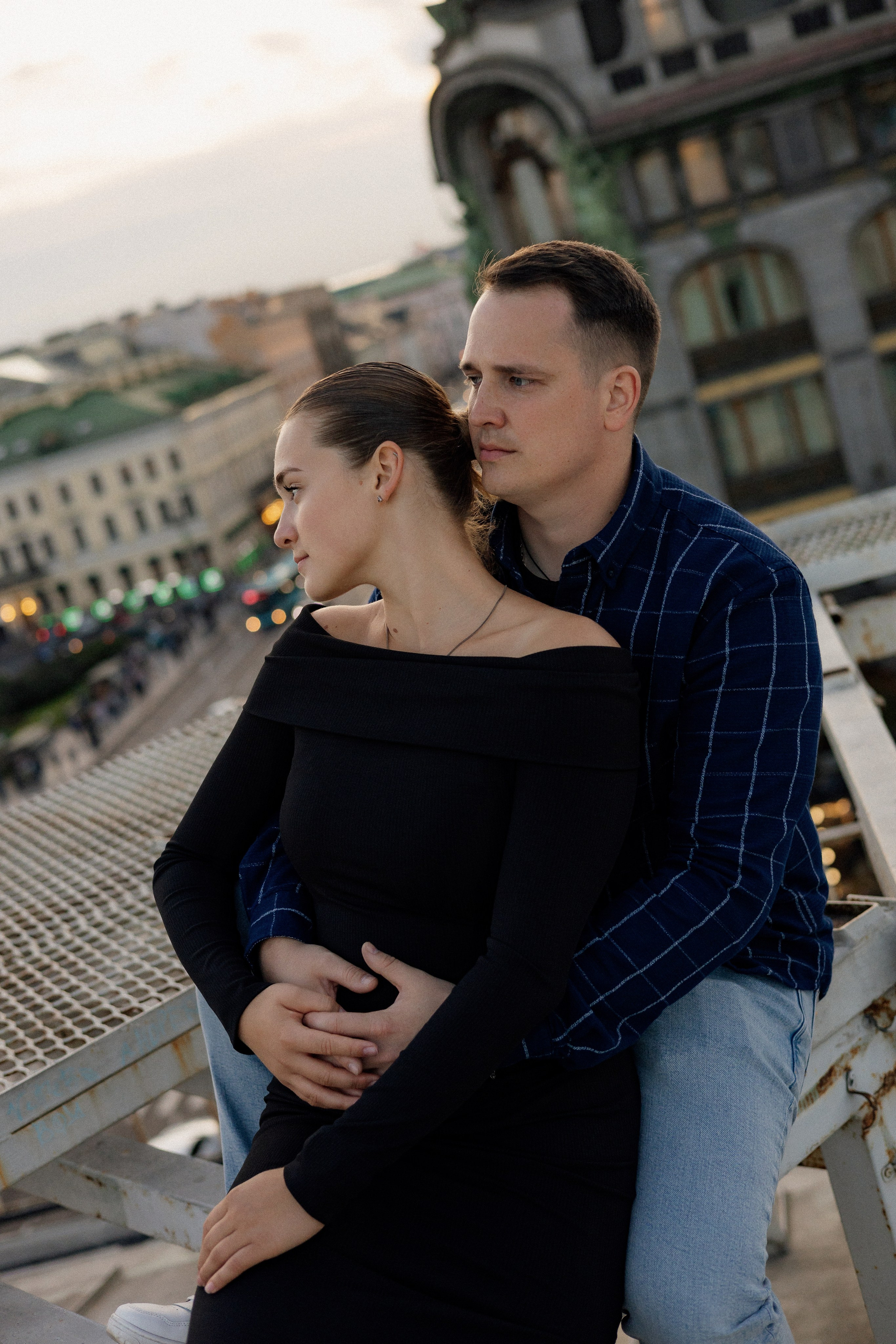 Романтика питерских крыш. Свадебный фотограф в Санкт-Петербурге Ксения Кобышева