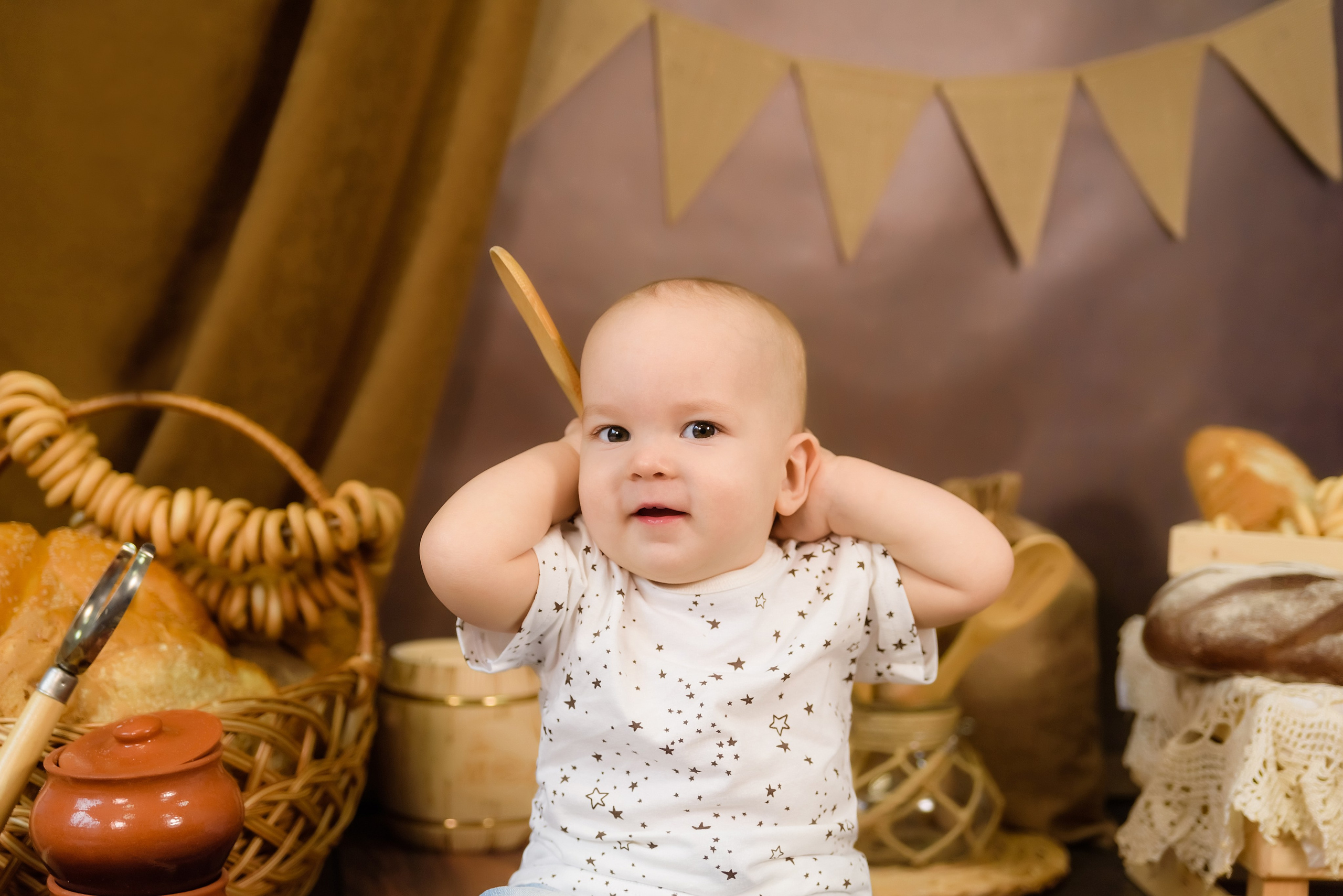 «Маленький пекарь» Саша 1 годик. Детский Фотограф |Фотограф на годик в Брянске Ирина Романова