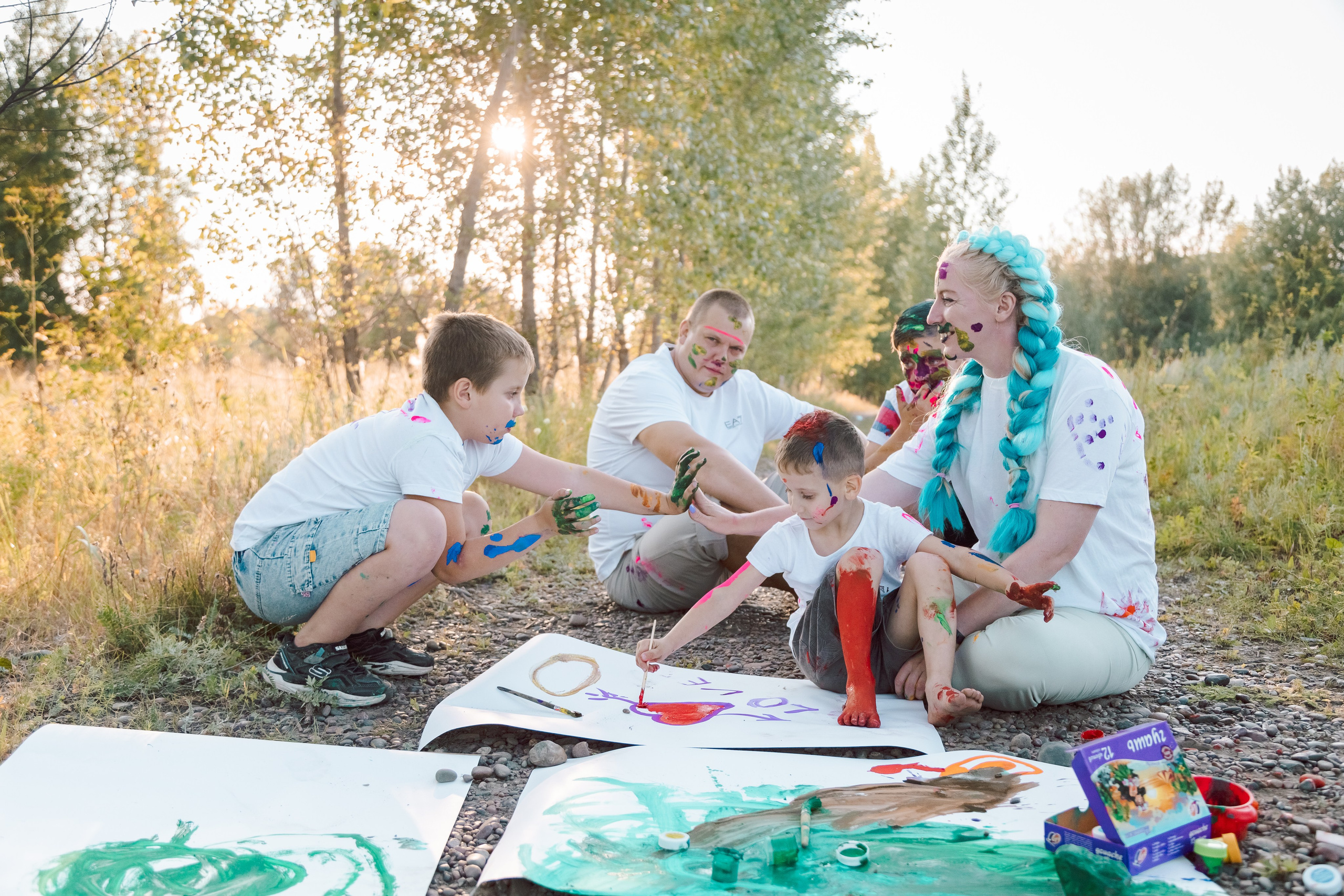 Семейная фотосессия на природе летом. Семейный и детский фотограф в Красноярске Ольга Гаврикова