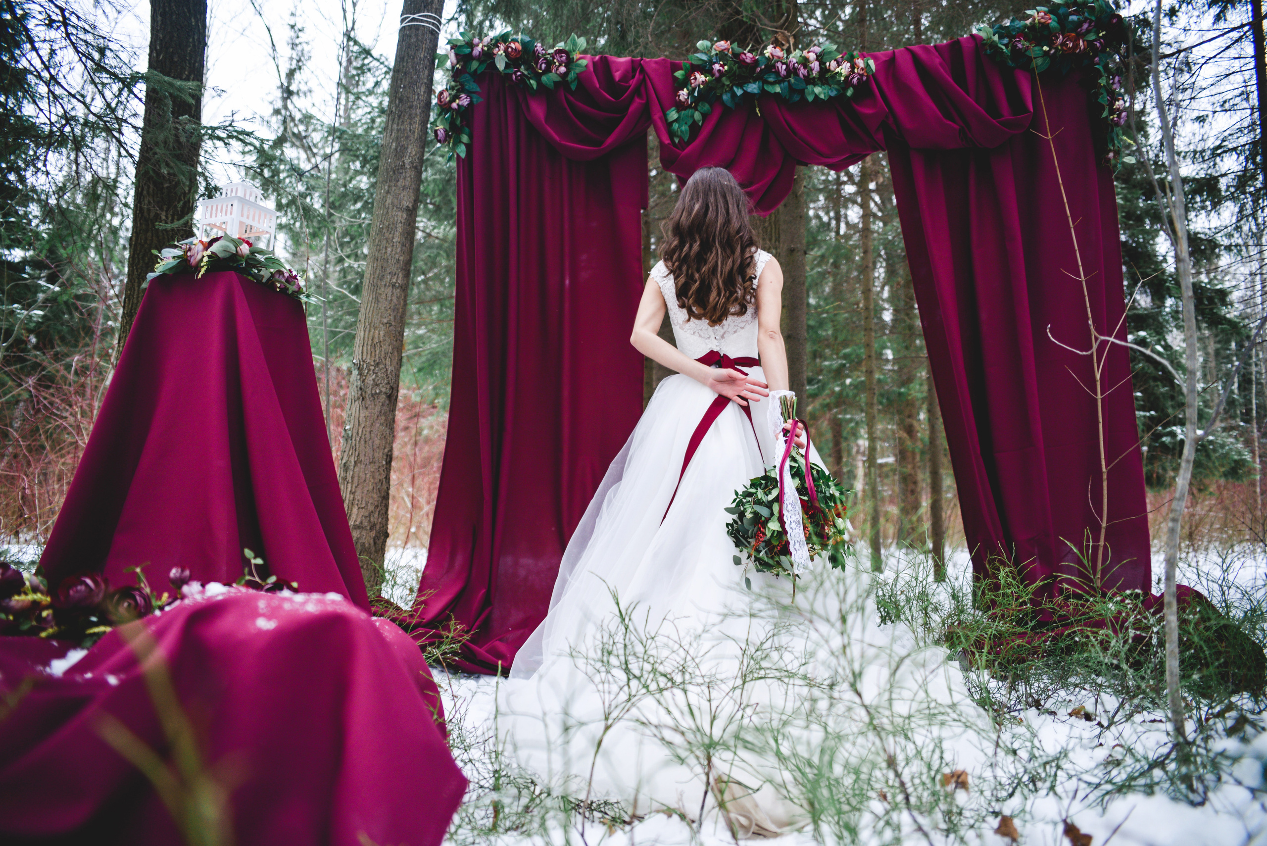 Свадебная прогулка в зимнем парке. Семейный фотограф в Санкт-Петербурге Льдокова Екатерина