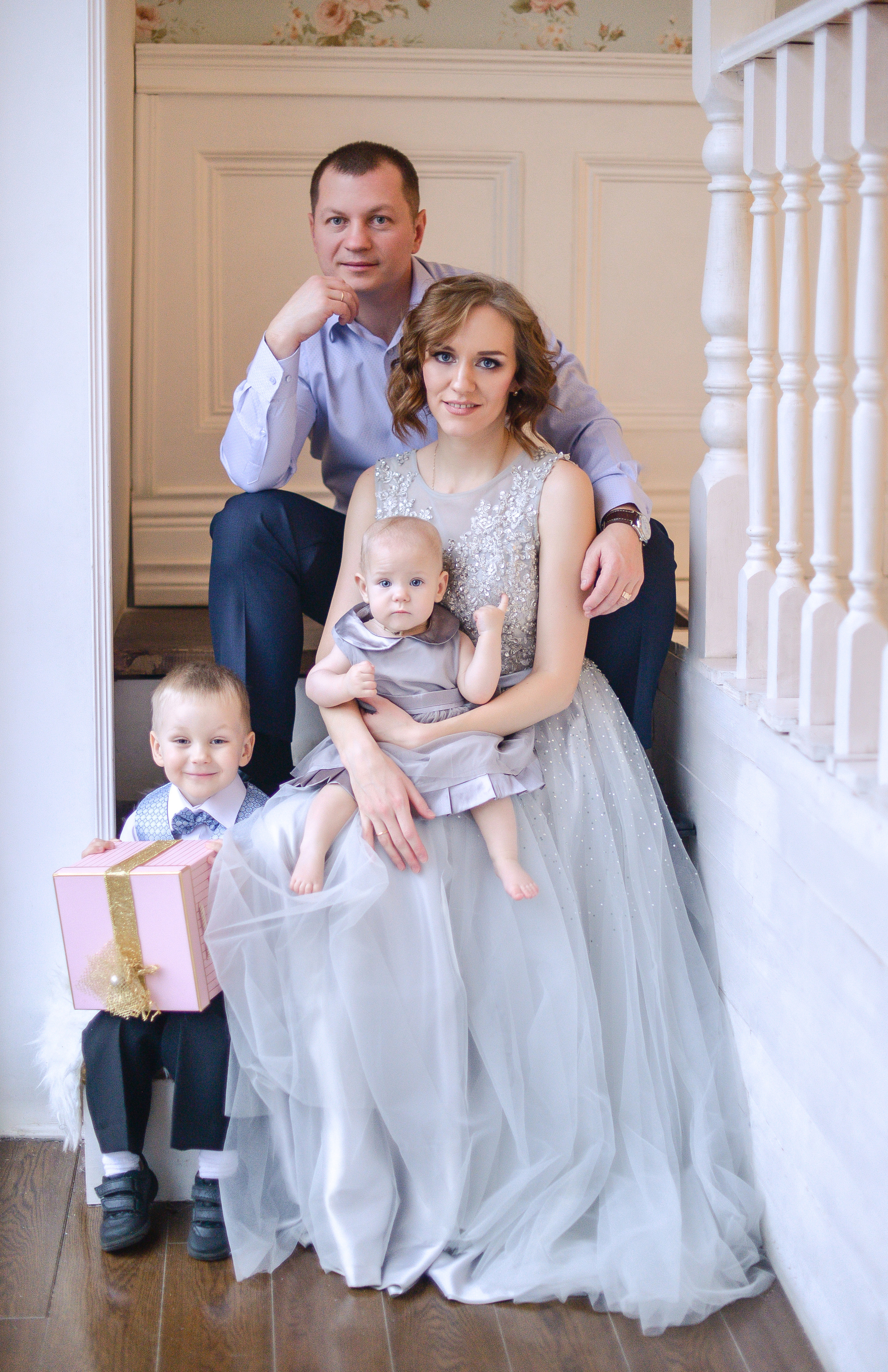 Алексей и Виктория. Новогодняя фотосессия с детьми. Семейный фотограф в Санкт-Петербурге Льдокова Екатерина