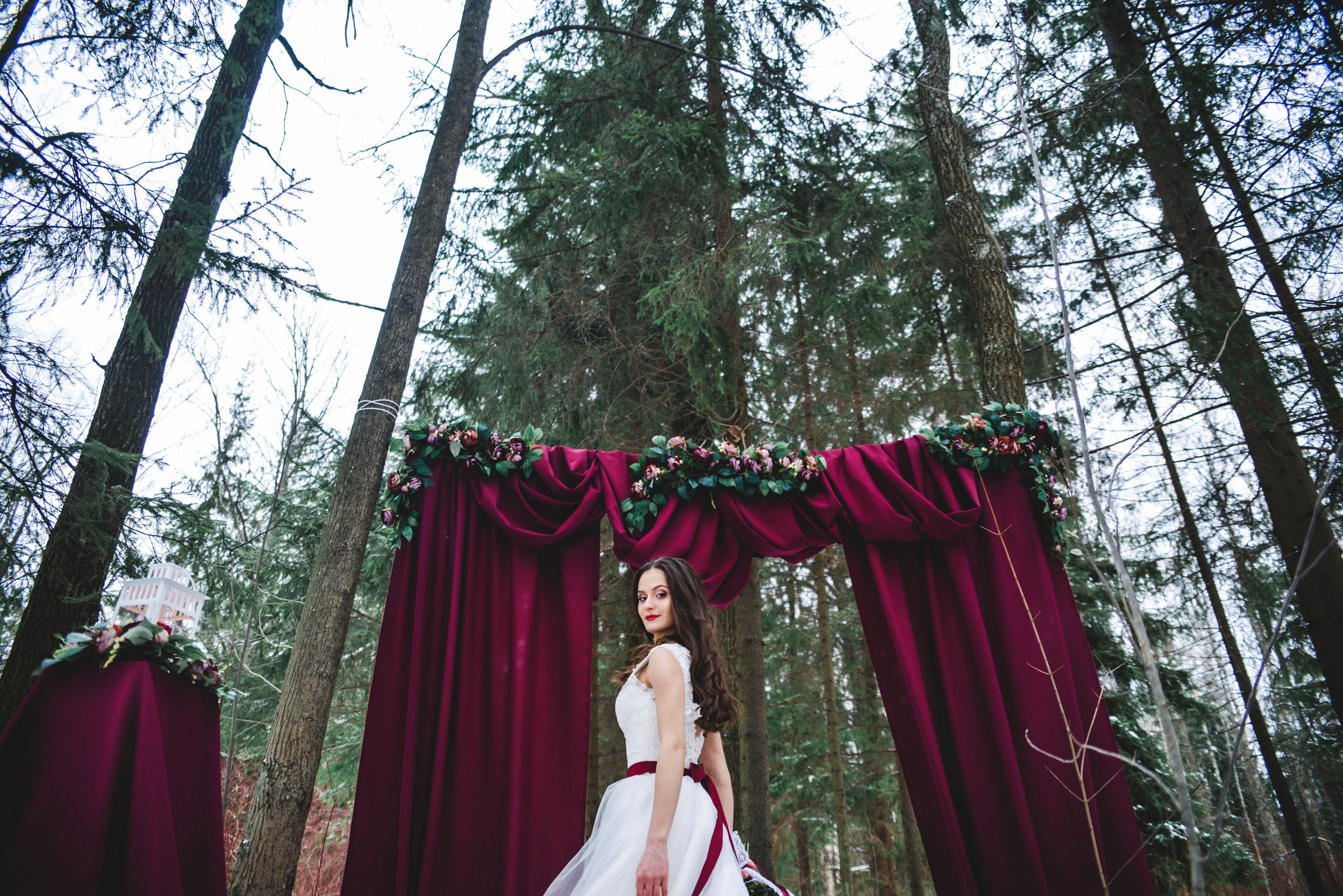 Свадебная прогулка в зимнем парке. Семейный фотограф в Санкт-Петербурге Льдокова Екатерина