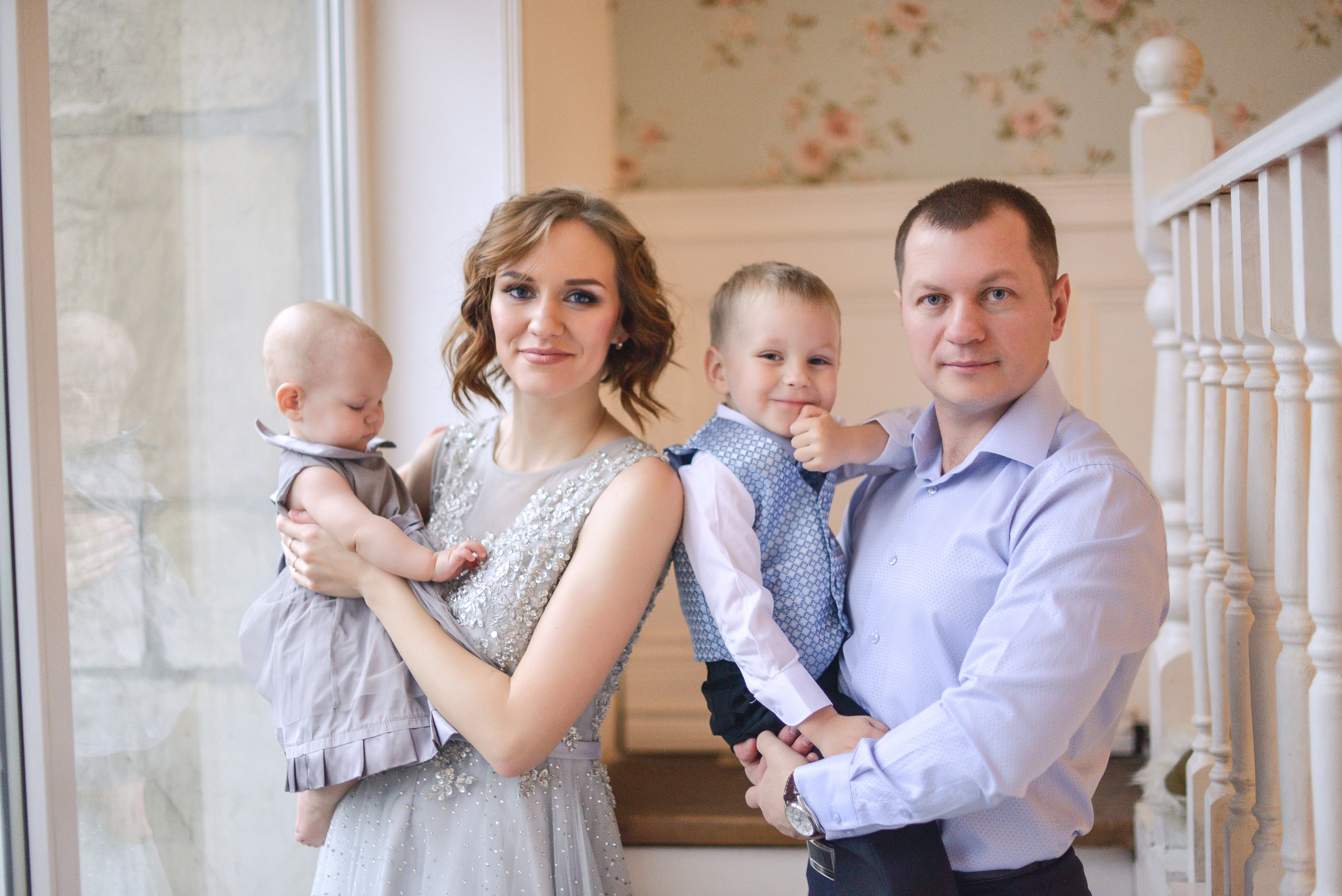 Алексей и Виктория. Новогодняя фотосессия с детьми. Семейный фотограф в Санкт-Петербурге Льдокова Екатерина