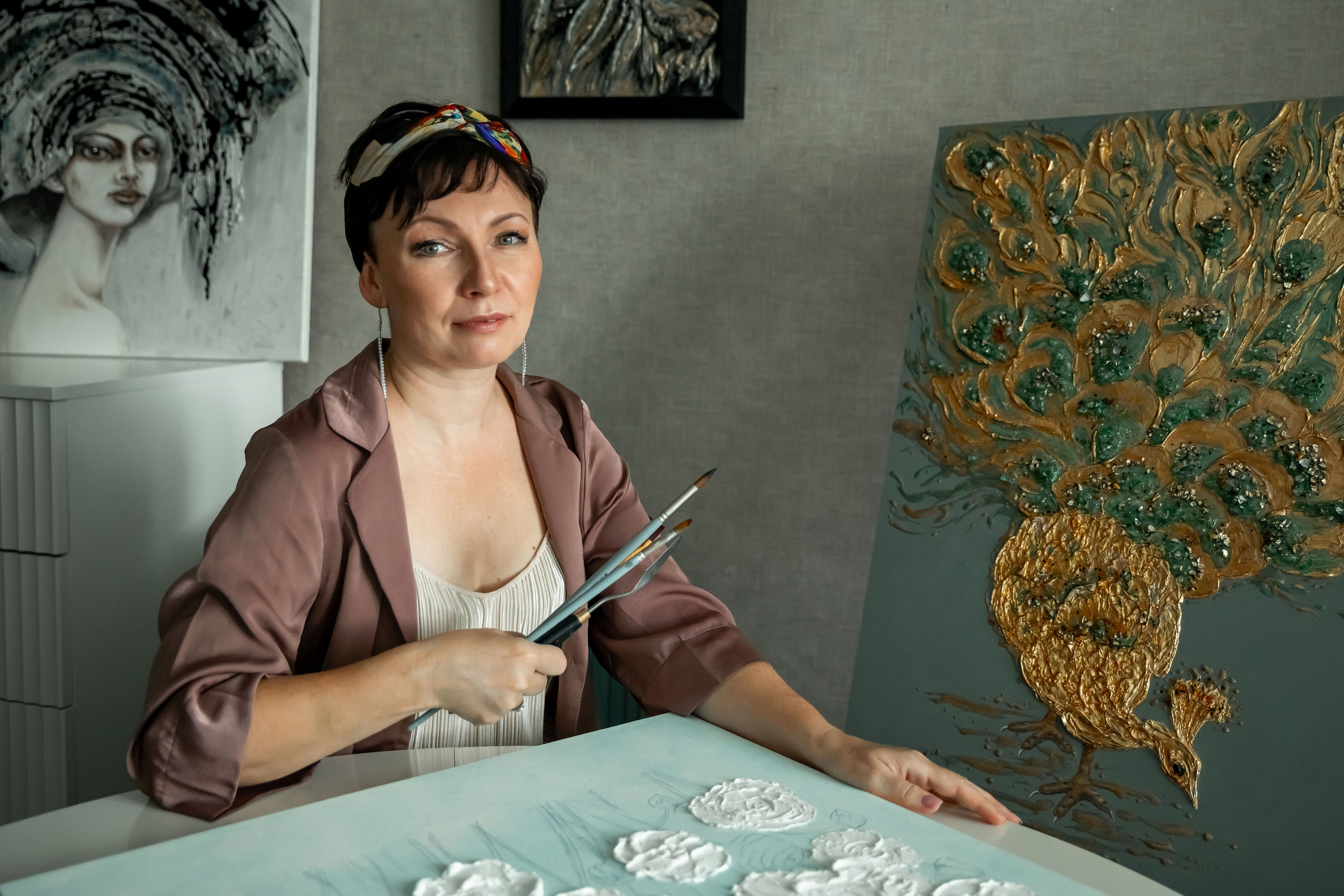 Фотосессия для художницы. Индивидуальный и семейный фотограф Ирина Москвичёва