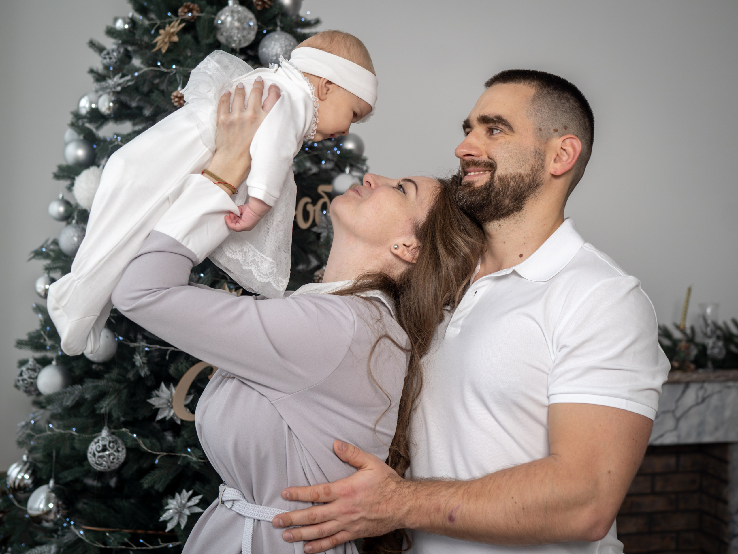 С самоедской лайкой. Фотограф Зинаида Евдокимова