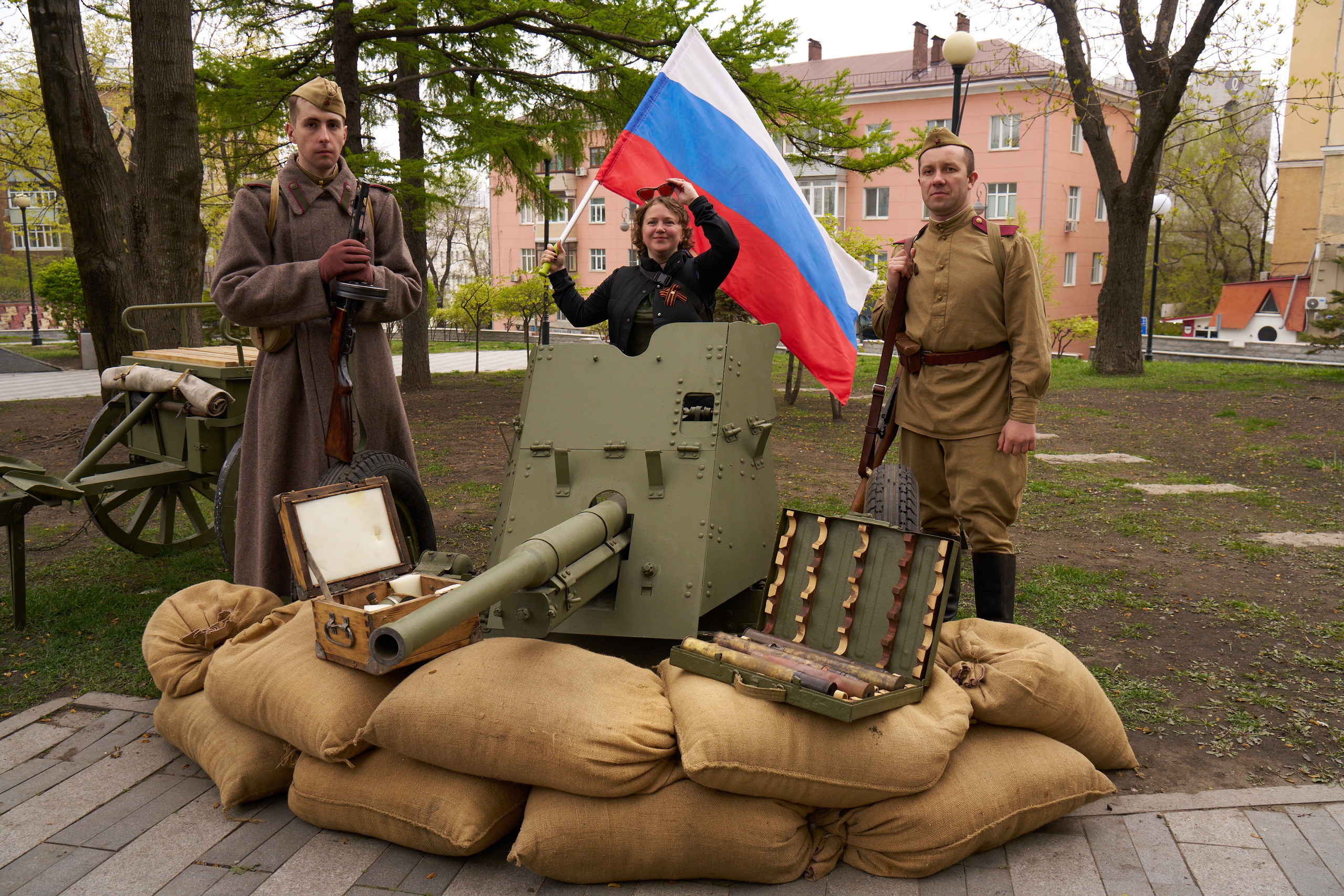 Реконструкция, посвящённая 9 мая. Профессиональный репортажный фотограф Инесса Иминова