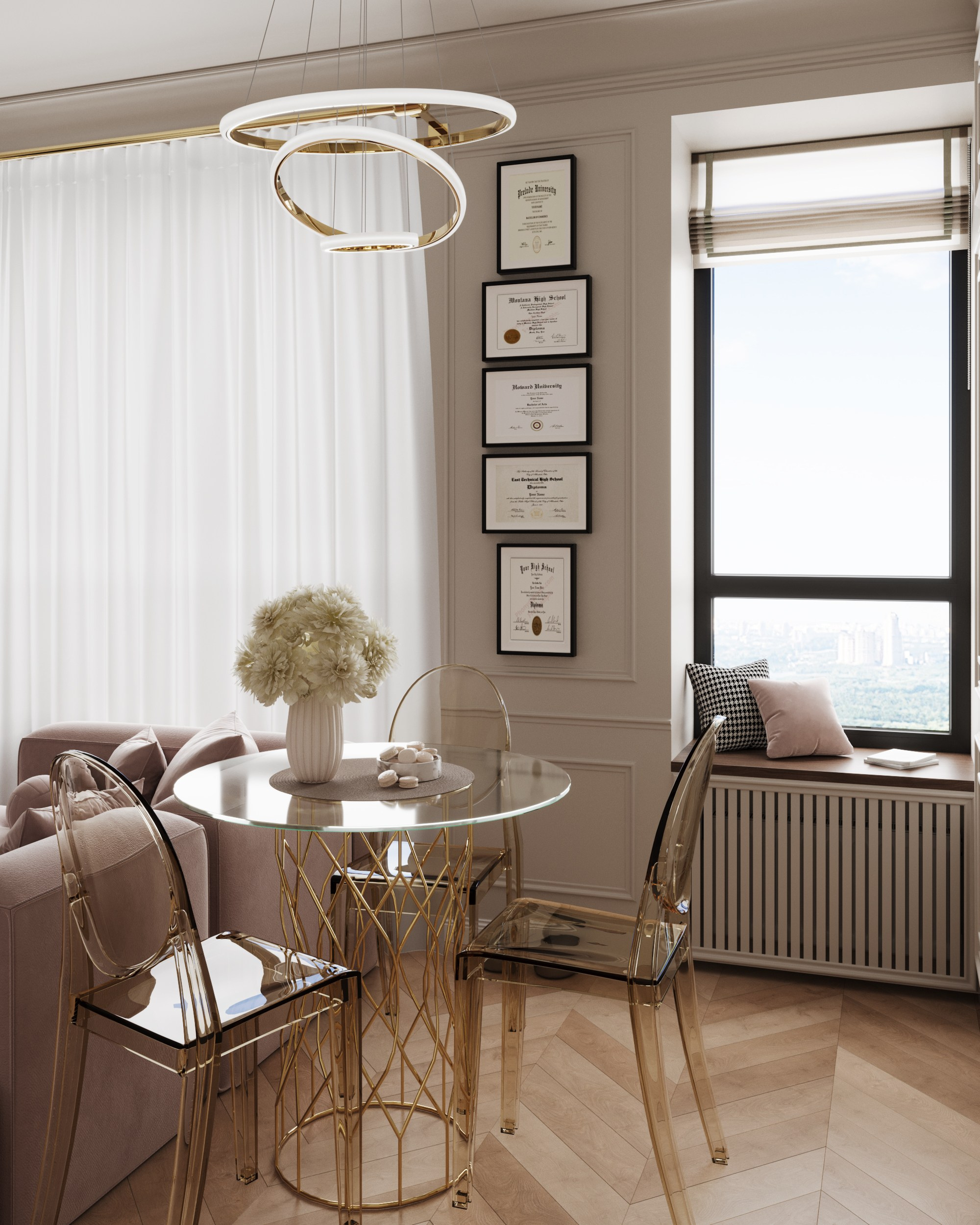 Неоклассика — квартира студия