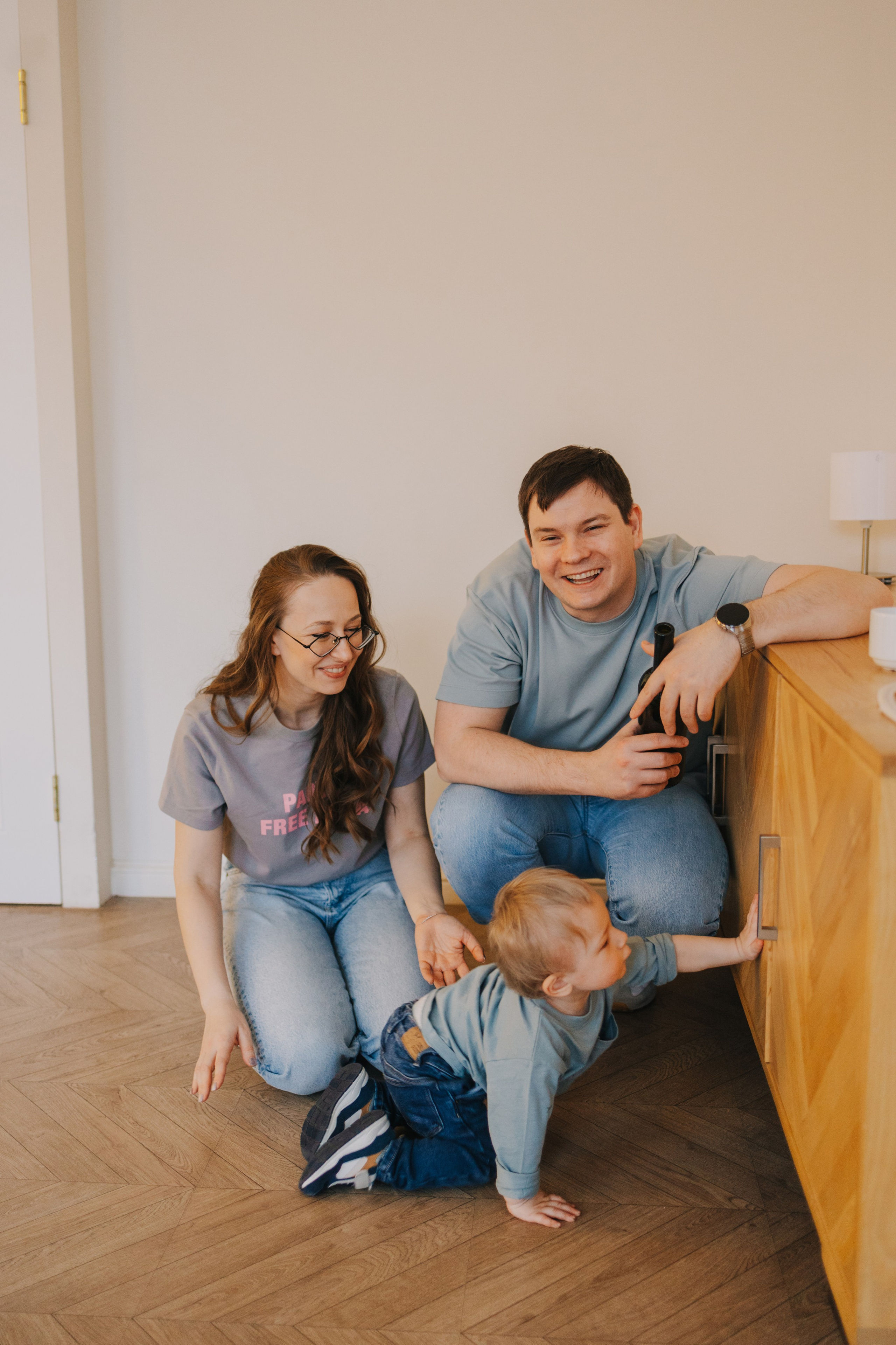 Большая семья. Домашняя фотосессия