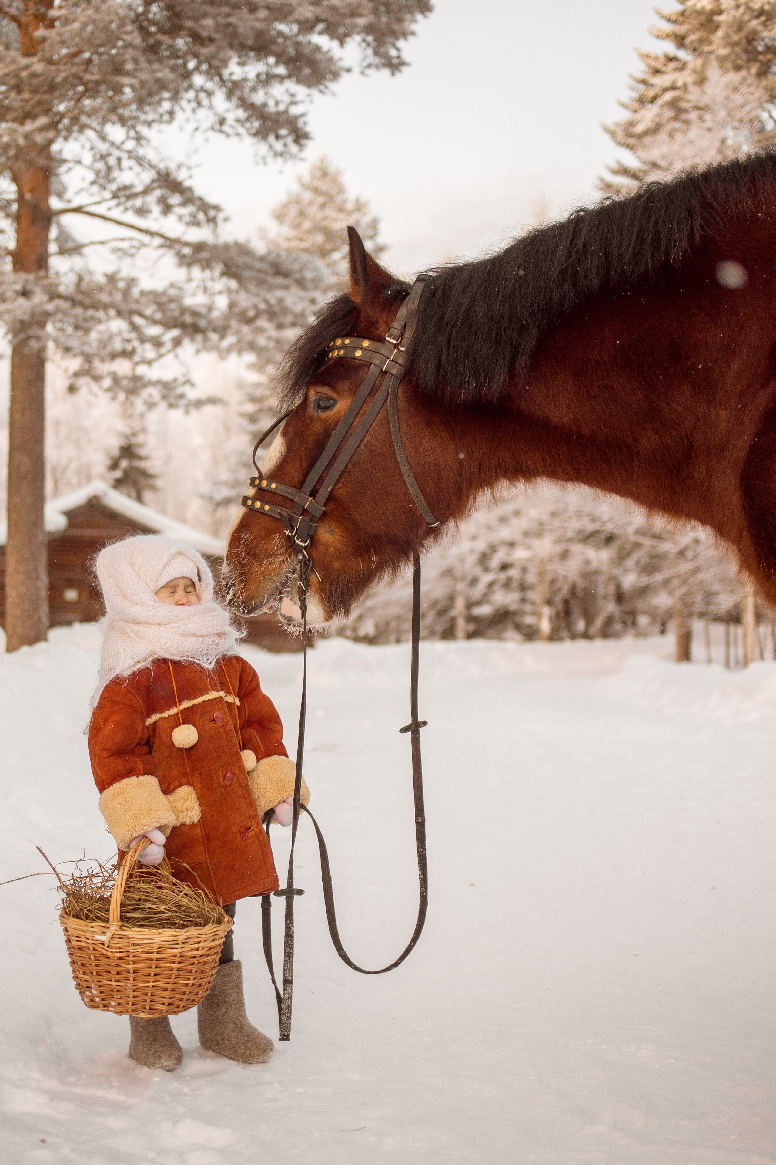 Фотосессия ребенка в русско-народном стиле