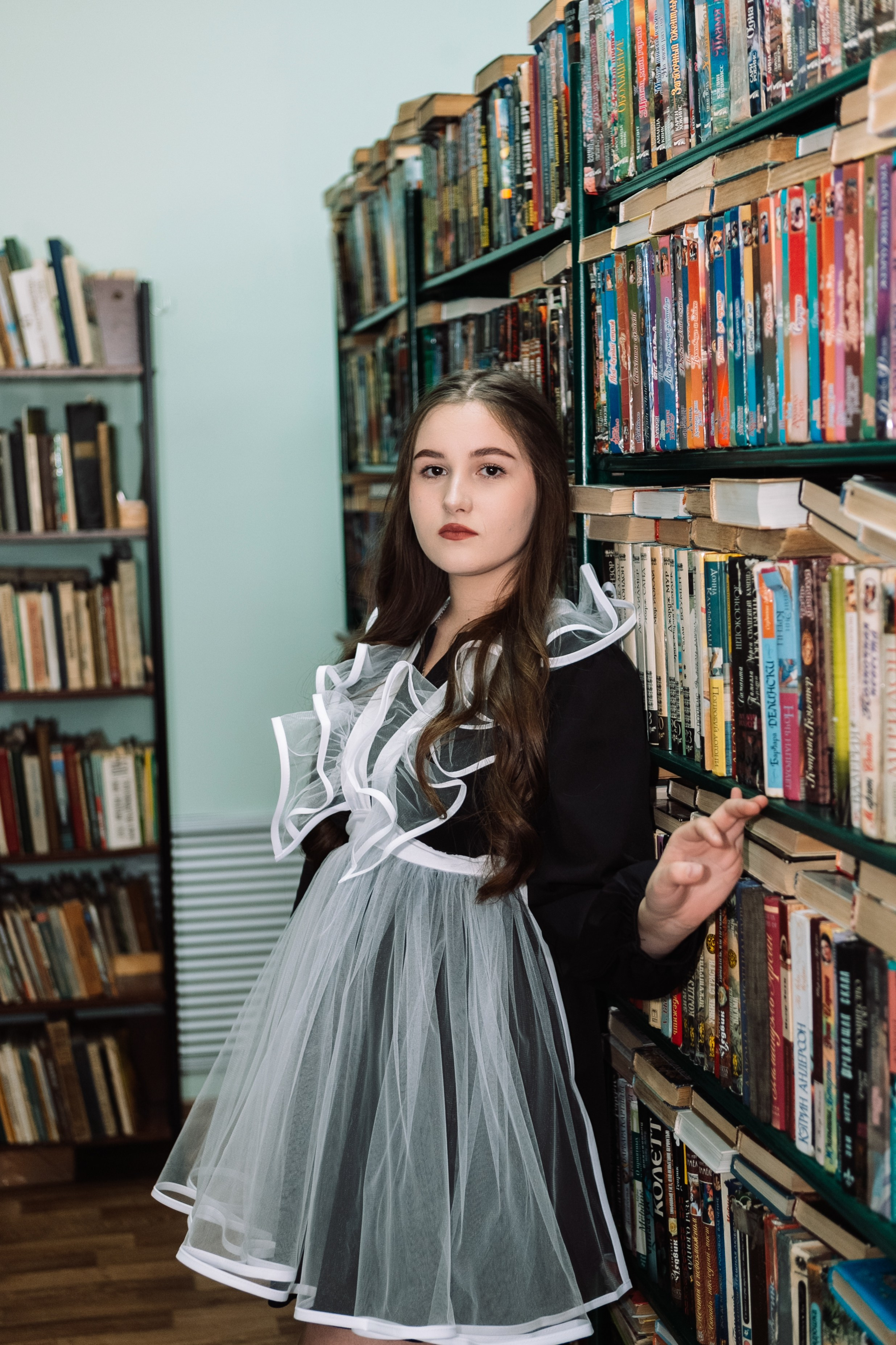 Съемка в библиотеке. Выпускные альбомы Воронеж от Веры Соколовой