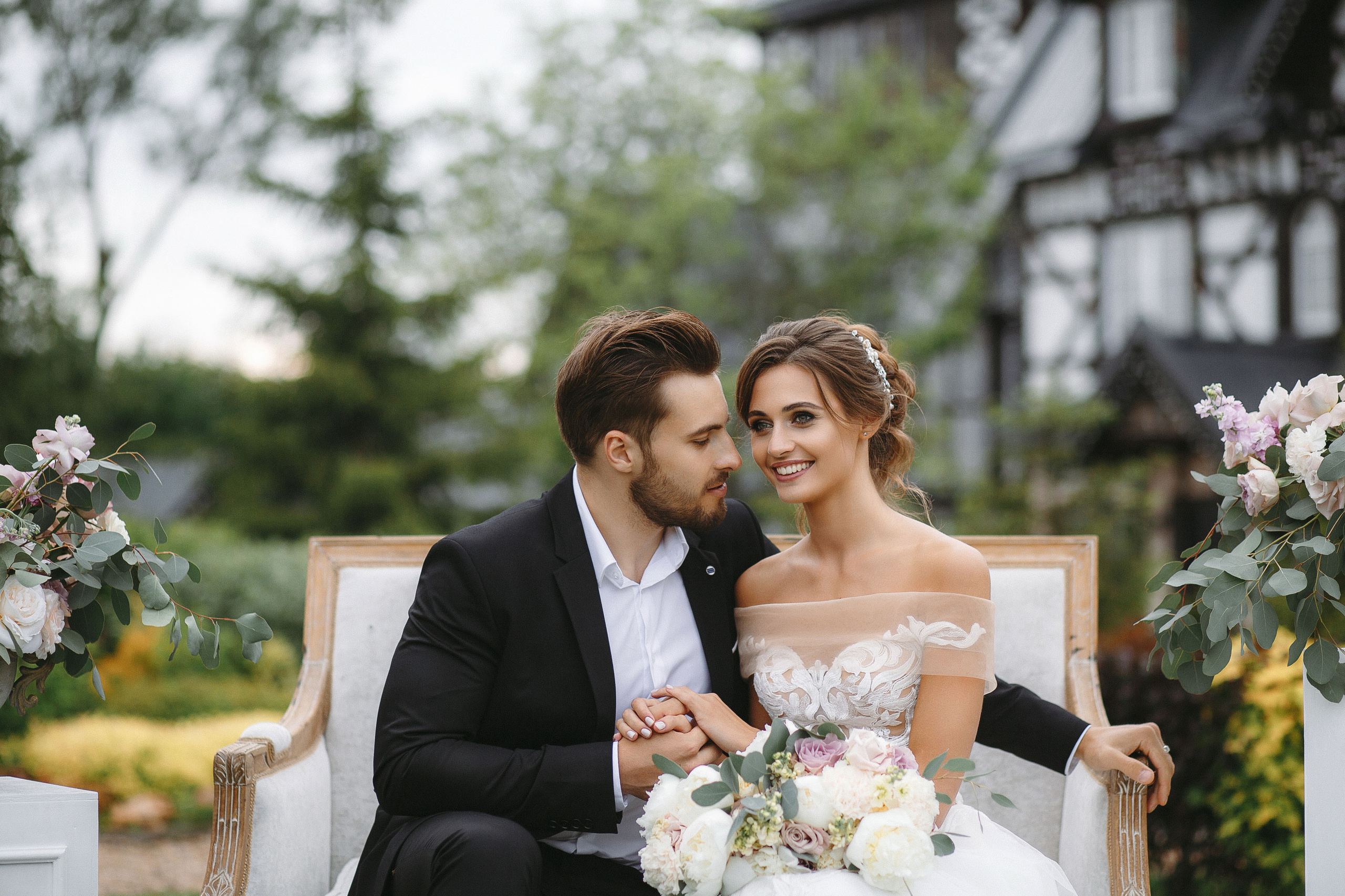 Свадебная фотосессия в резиденции Шеносо (Красногорск)