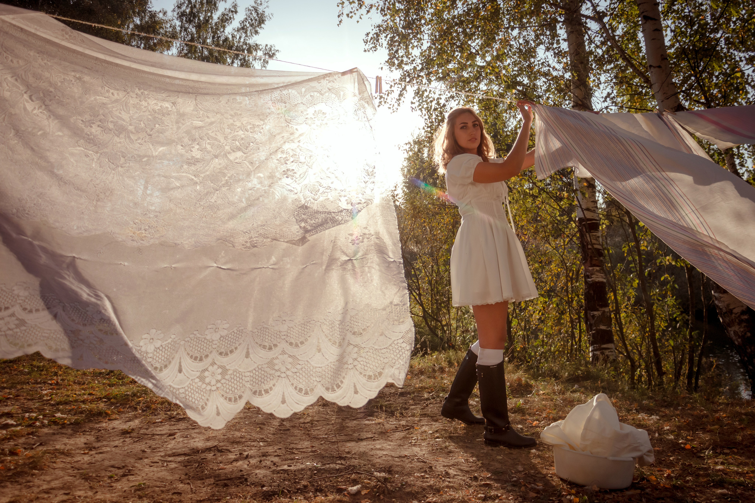 Большая стирка. Анна и Елена. Фотограф Мария Винницкая
