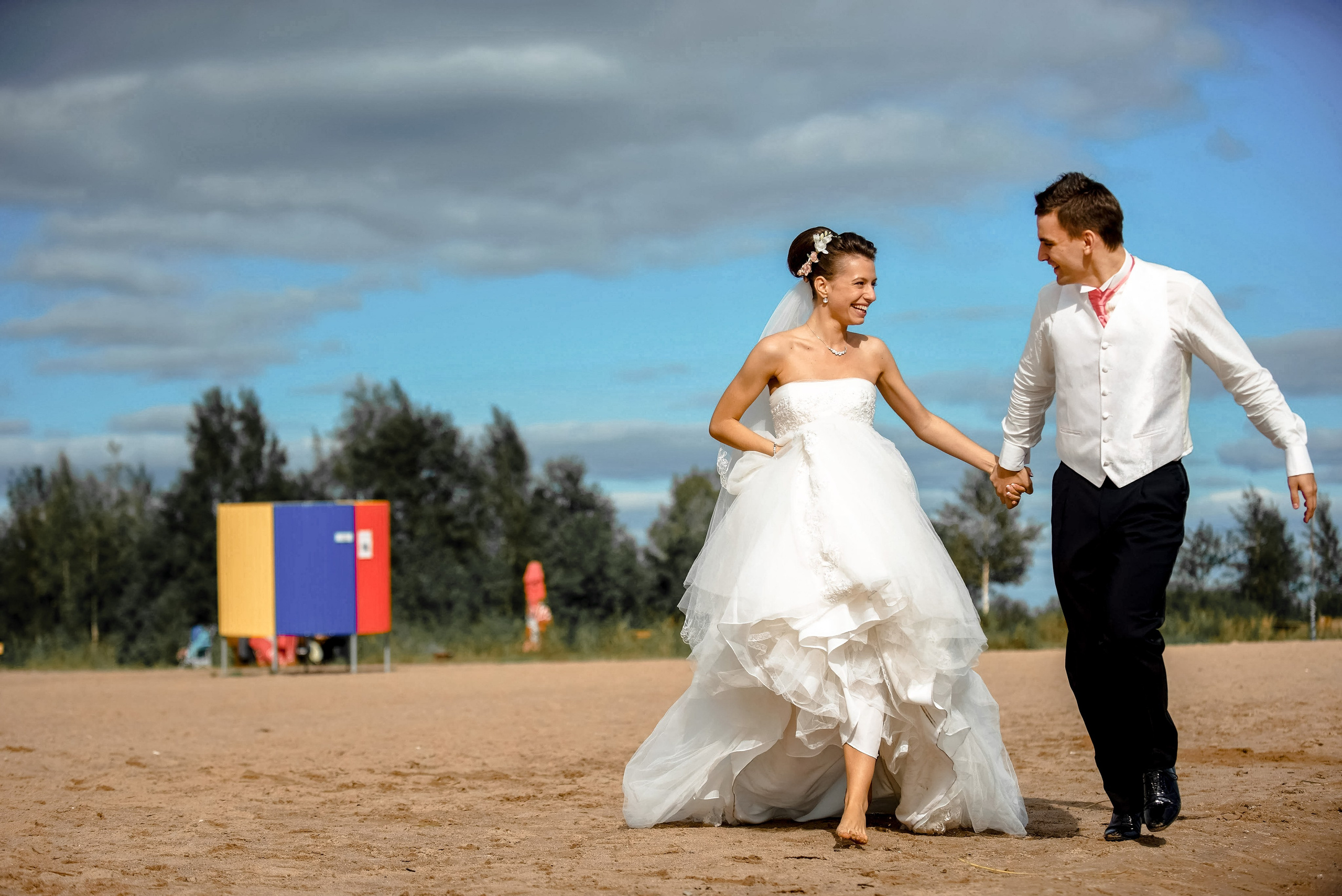 Маргарита и Алексей (выездная регистрация, фотосессия на Финском заливе, в яхт-клубе на закате). Портретный, семейный и свадебный фотограф в Санкт-Петербурге и в Пушкине Ширяев Денис