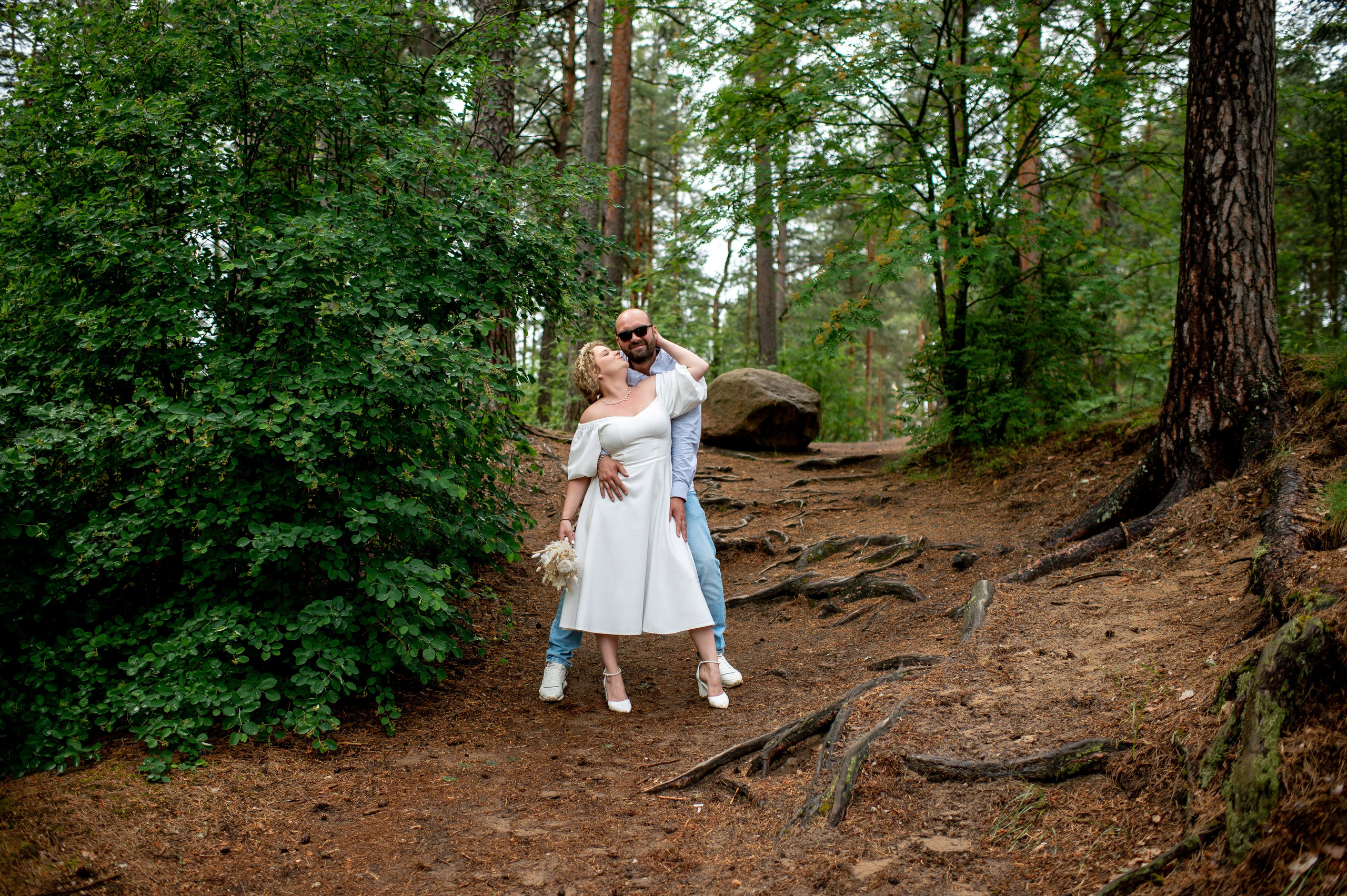 Станислав и Анастасия (нестандартная свадебная фотосессия в лесу и на Финском заливе). Портретный, семейный и свадебный фотограф в Санкт-Петербурге и в Пушкине Ширяев Денис