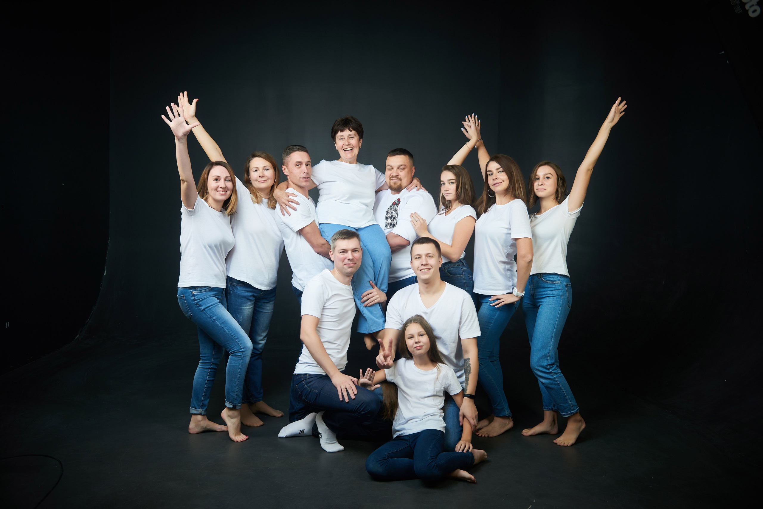 Фотосессия большой семьи. Портретный, семейный и свадебный фотограф в Санкт-Петербурге и в Пушкине Ширяев Денис