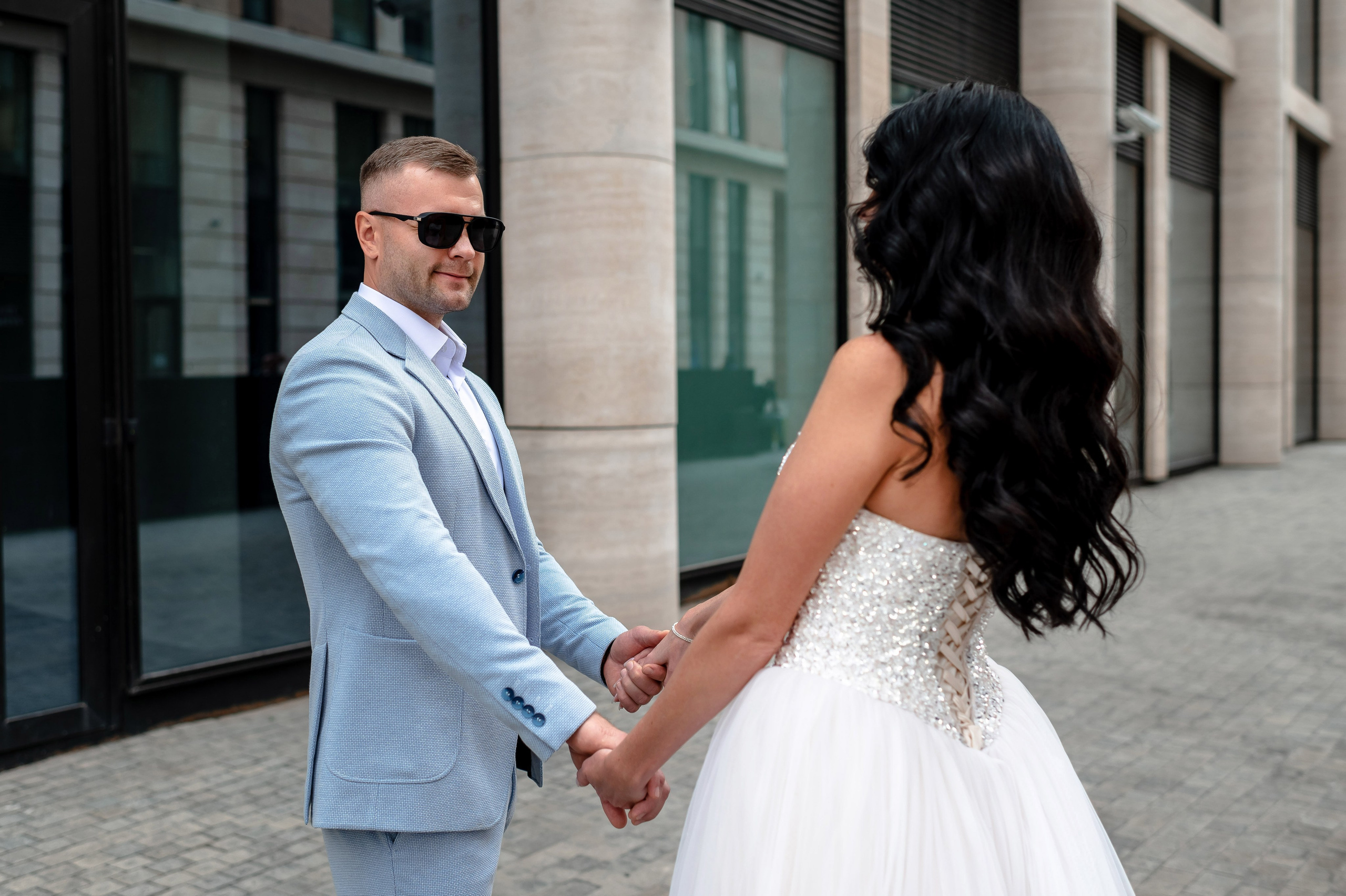 Елена и Илья (фотосессия у городской Невской Ратуши, Исаакиевская площадь). Портретный, семейный и свадебный фотограф в Санкт-Петербурге и в Пушкине Ширяев Денис