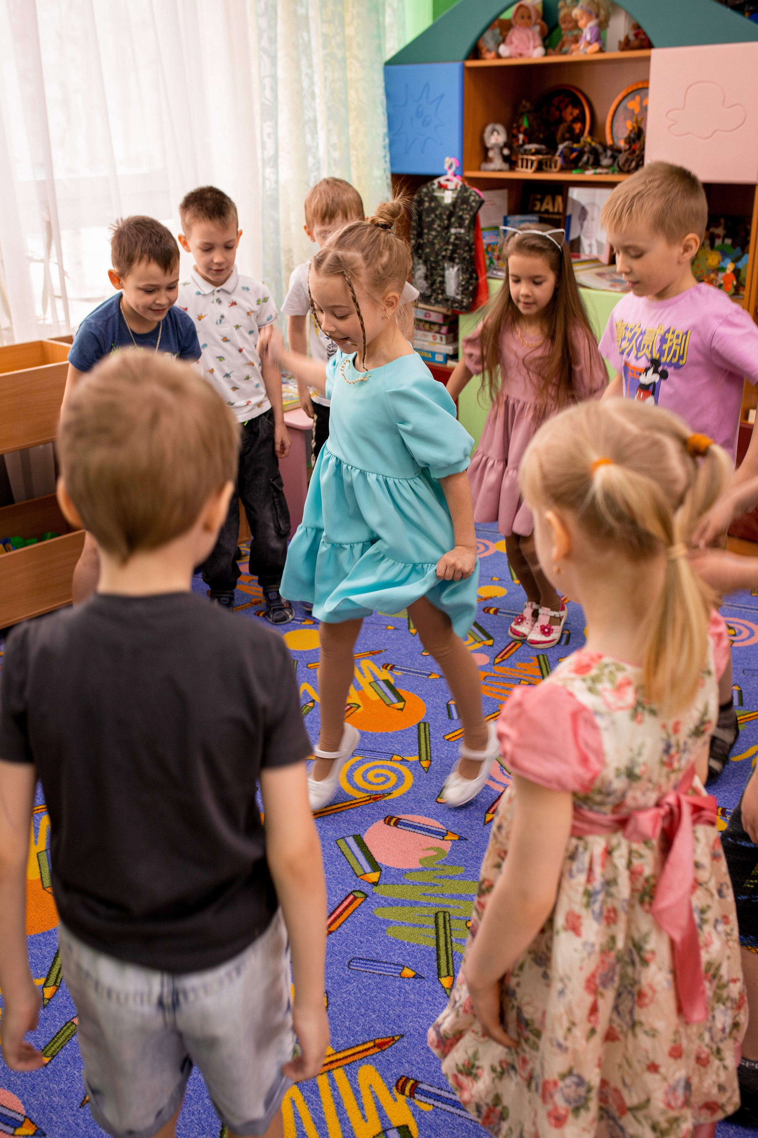 Степа, Даша и Алиса в детском саду. Семейный и детский фотограф город Тында Дарья