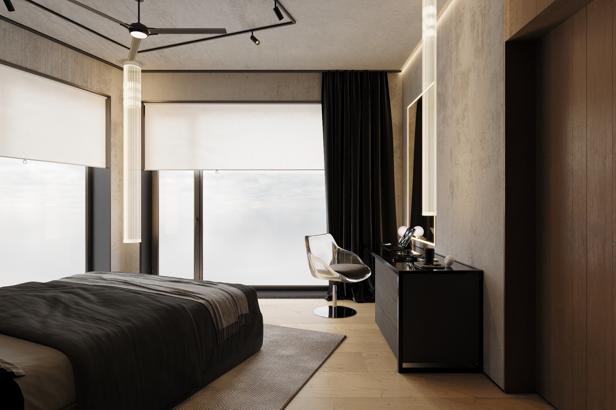3д визуализация кв. 75 м² г. Санкт-Петербург. Ксения. 3D‑визуализатор