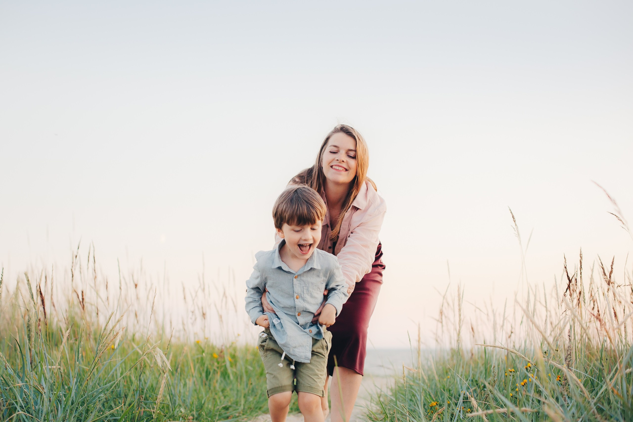 Семейная фотосессия на закате. Фотограф Евгения Мальцева, Архангельск
