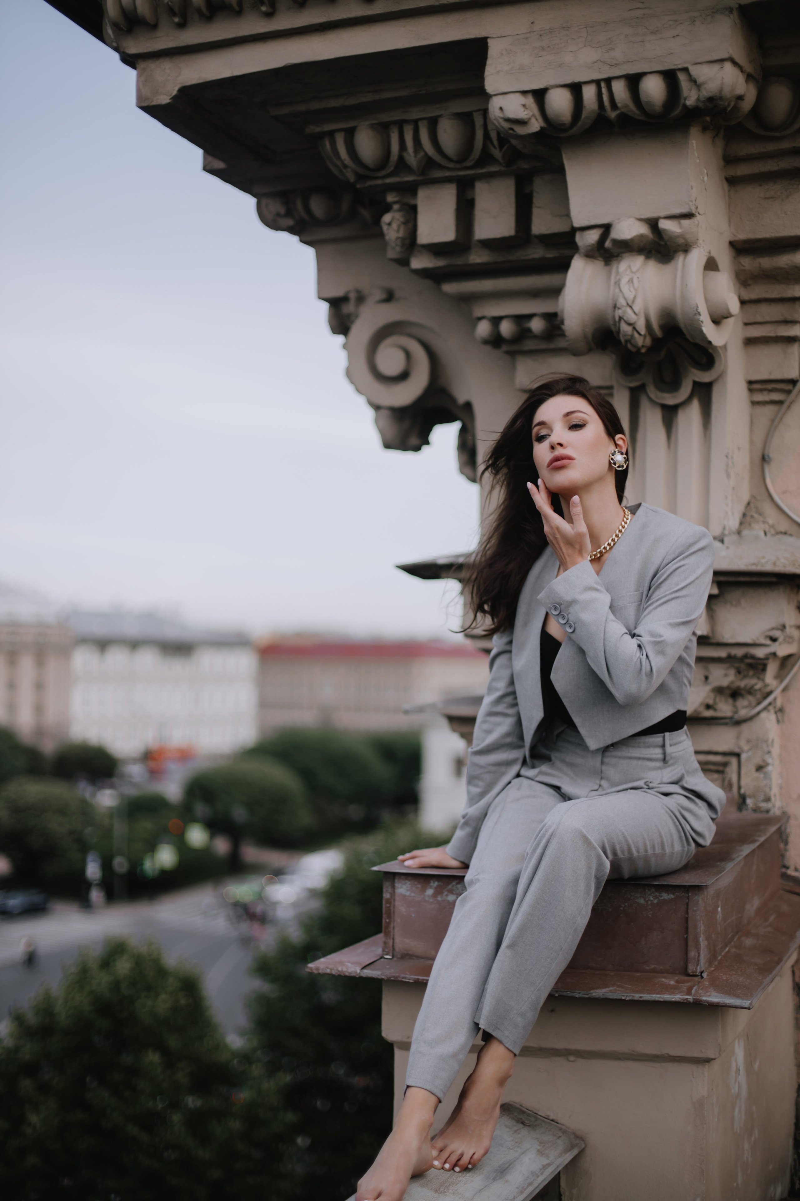 Вероника (съемка на крыше). Фотограф в Москве и Санкт-Петербурге Дарина