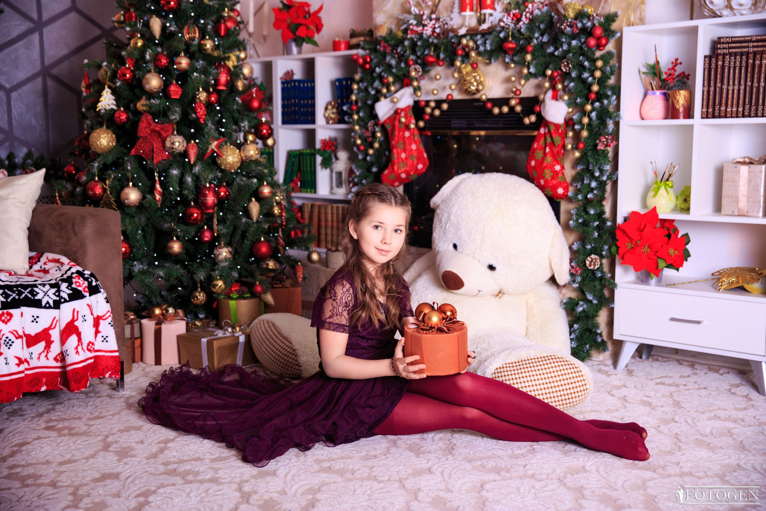 Портфолио новогодние фотосессии для детей в Краснодаре. Интерьерная фотостудия FOTOGEN г. Краснодар