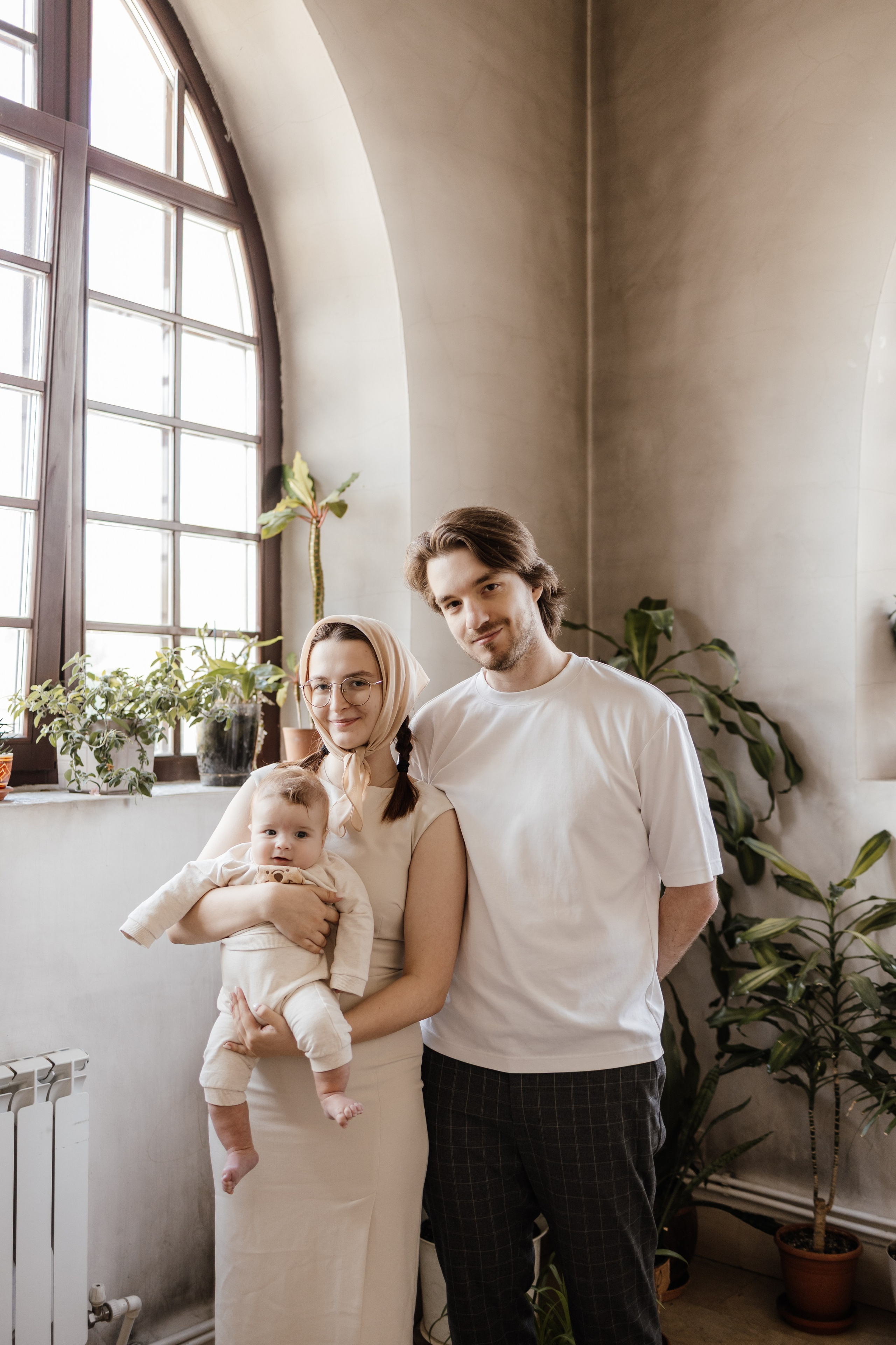 Таинство Крещения Саши. Фотограф новорождённых Newborn Москва