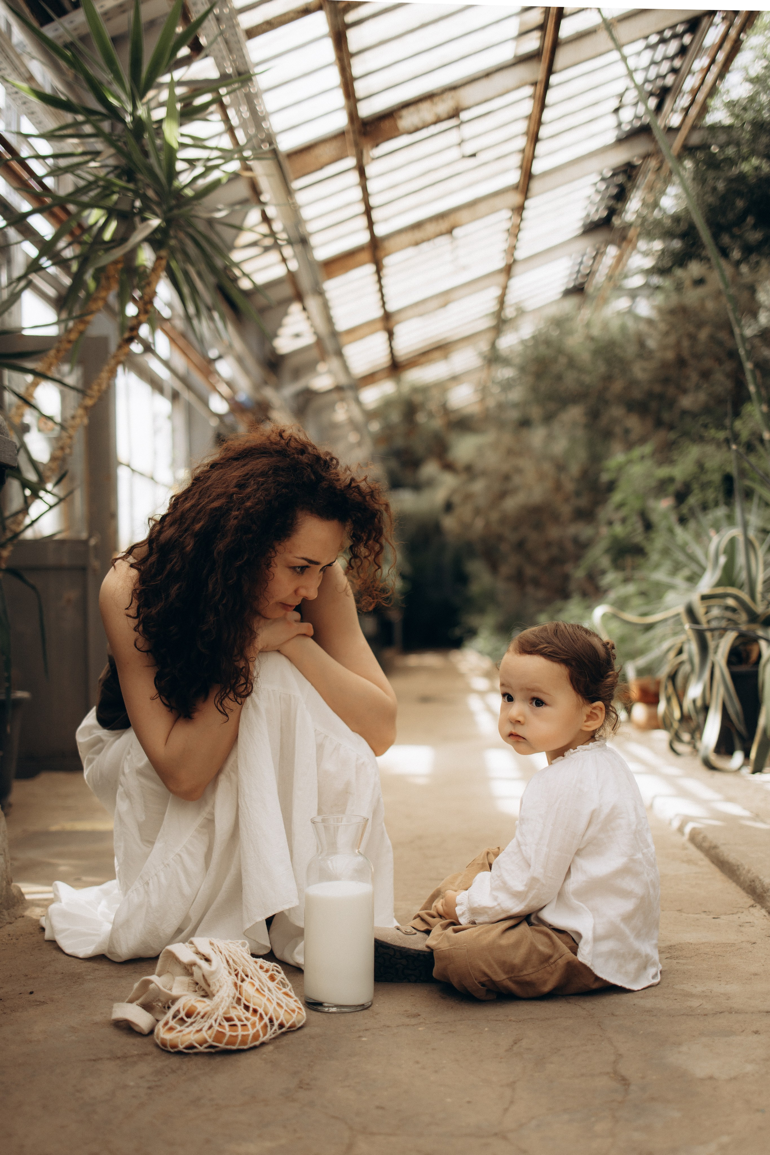 Прогулка по оранжерее. Семейный фотограф в Москве Ксения Аганина