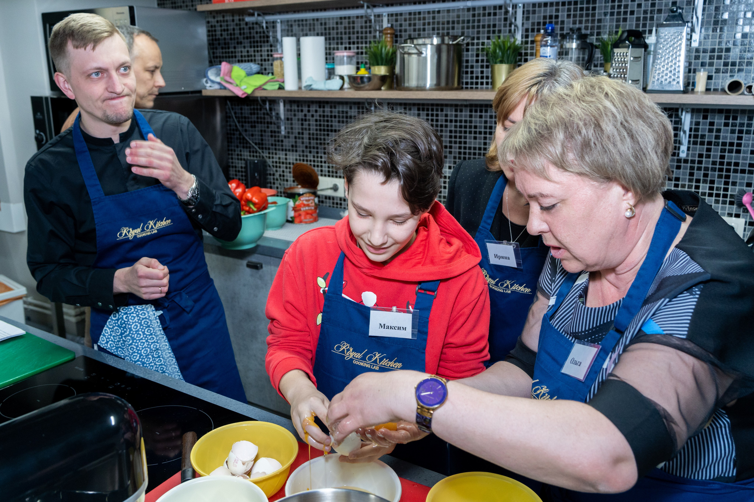 Юбилей Натальи. Кулинарная студия. Репортажный и интерьерный фотограф Александра Солдатова