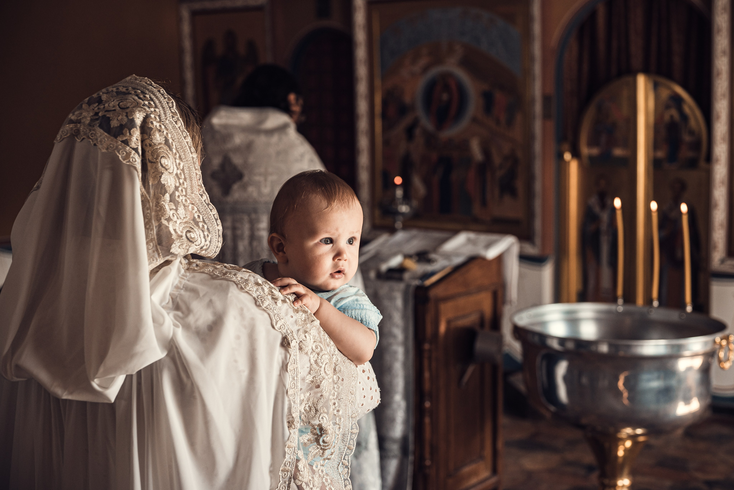 Крещение Александра. Семейный и детский фотограф Москва